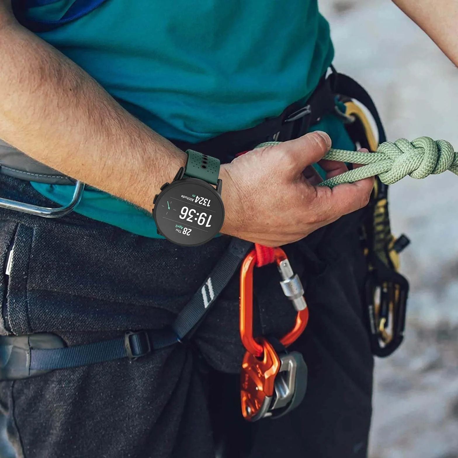 Pasek do zegarka Suunto 9 Peak/9 Peak Pro/5 Peak/Race/Vertical, 22 mm silikonowy pasek zastępczy QuickFit do Garmin Venu 3, Venu 2, Vivoactive 4, Forerunner 265, Forerunner 255