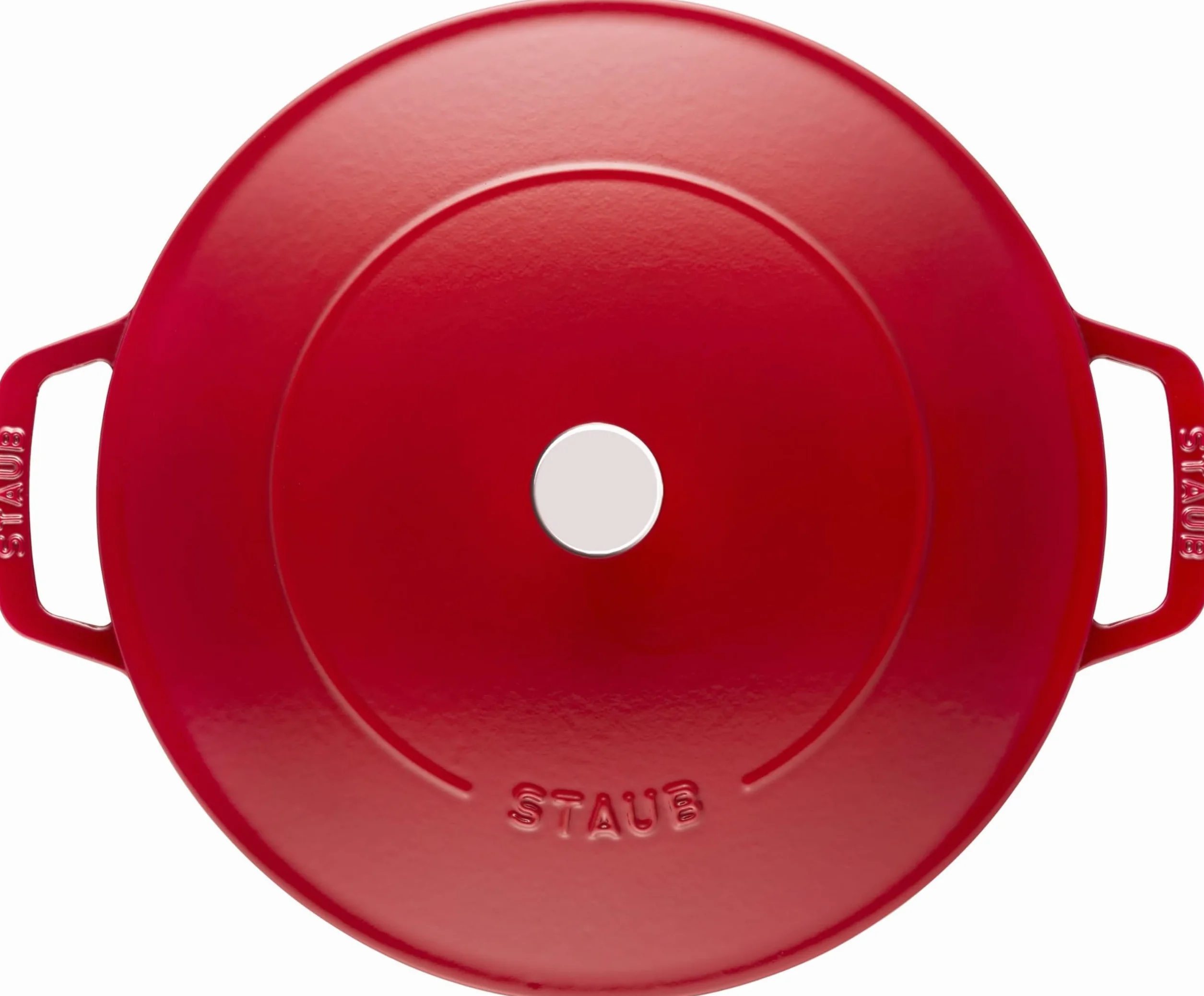 STAUB Gusseisen Bräter, rund 28 cm, 3,7 L, Kirschrot
