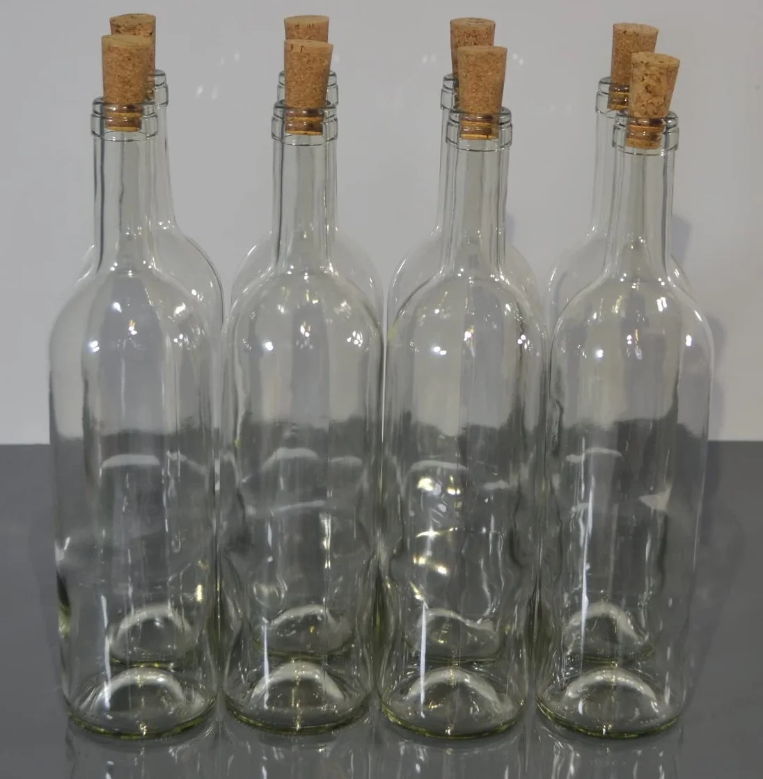 15 szt. 750 ml butelka do wina szklana pusta butelka na likier z korkiem wino białe
