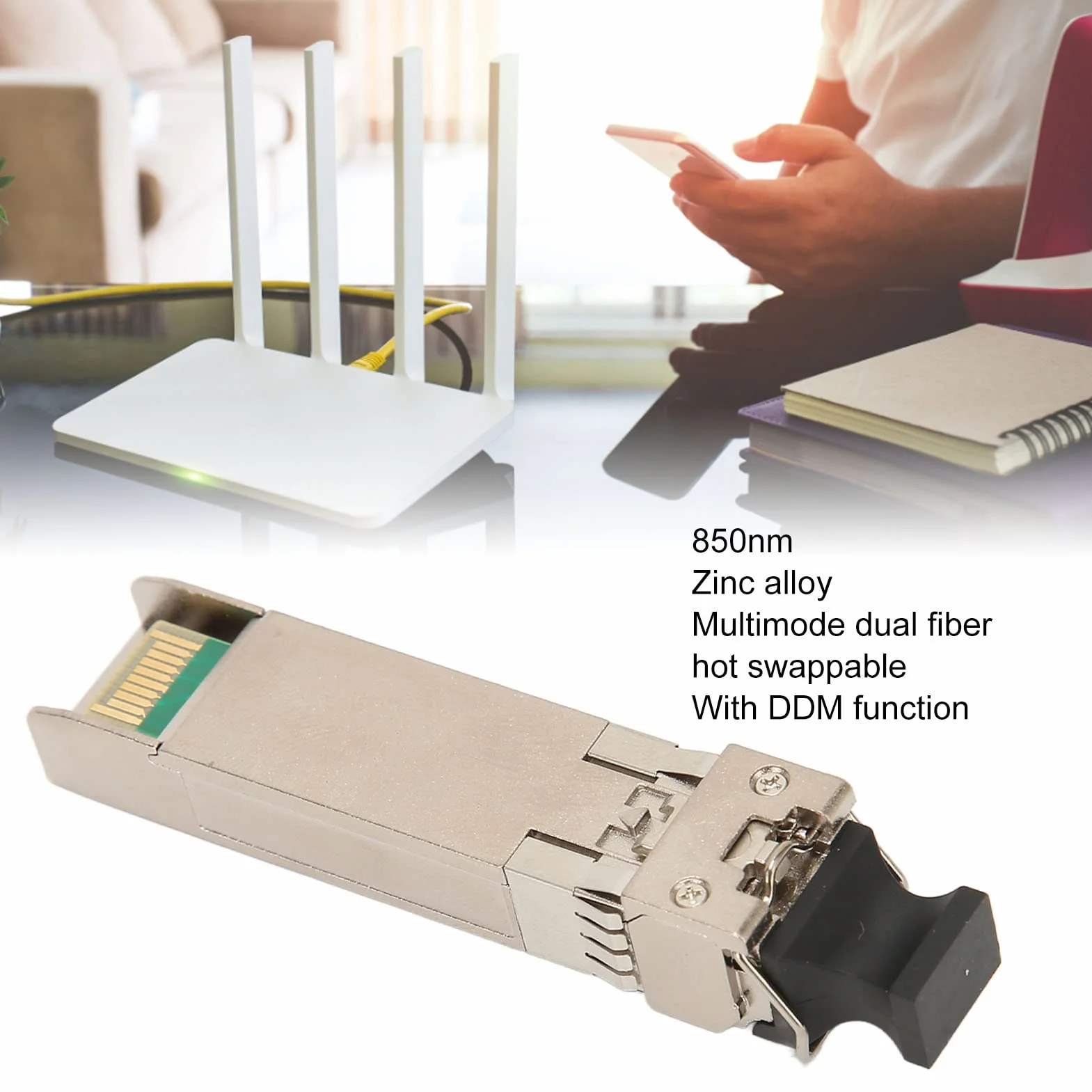 25G SFP Moduł optyczny, multimode 850nm, 100 m, obsługa DDM, złącze LC Gigabit dla przełączników routerów