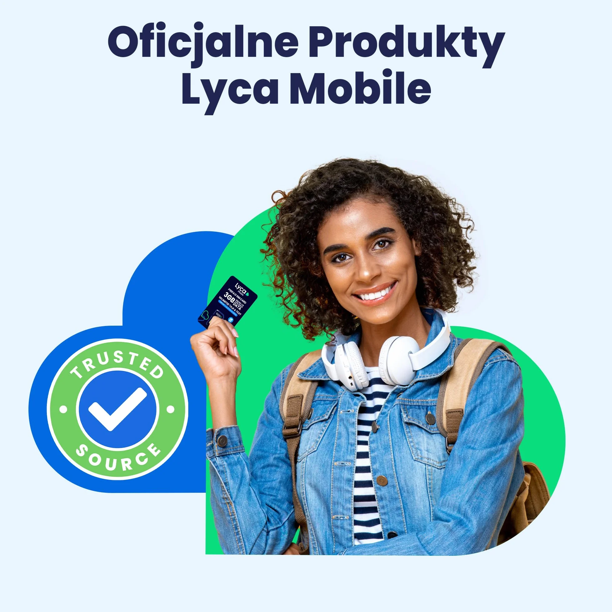 Lycamobile USA Pusta Karta SIM – 1 Sztuka, Szybki Internet 4G LTE/5G, Wybierz Minuty i Plan, Nielimitowane Rozmowy i SMS-y do 100+ Krajów, Szybka Aktywacja, Potrójne Cięcie 3w1, Bez Umowy