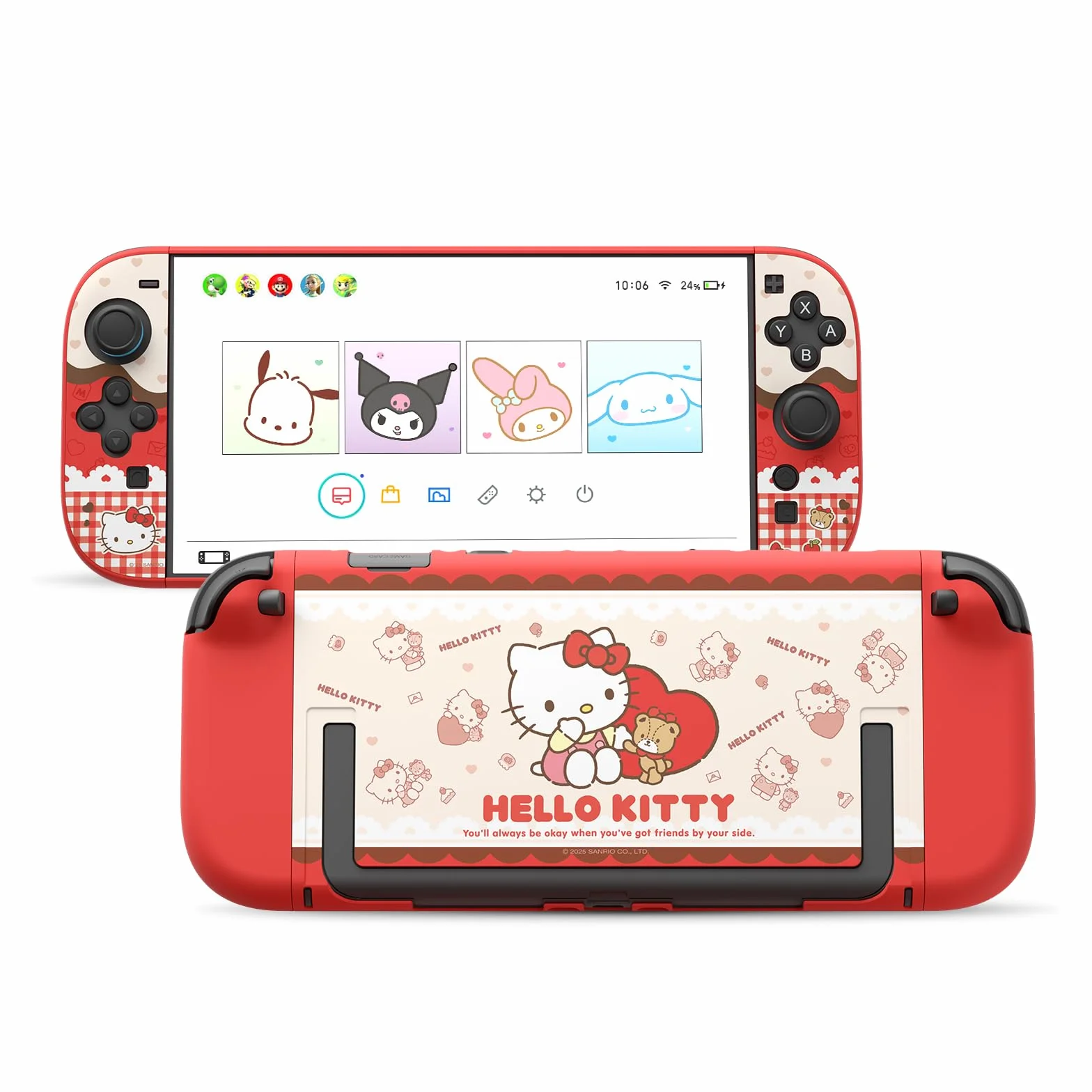 Kuitmor Etui dokowalne do Nintendo Switch 2 2025, smukła twarda obudowa ochronna PC kompatybilna z akcesoriami Switch 2 - HLK