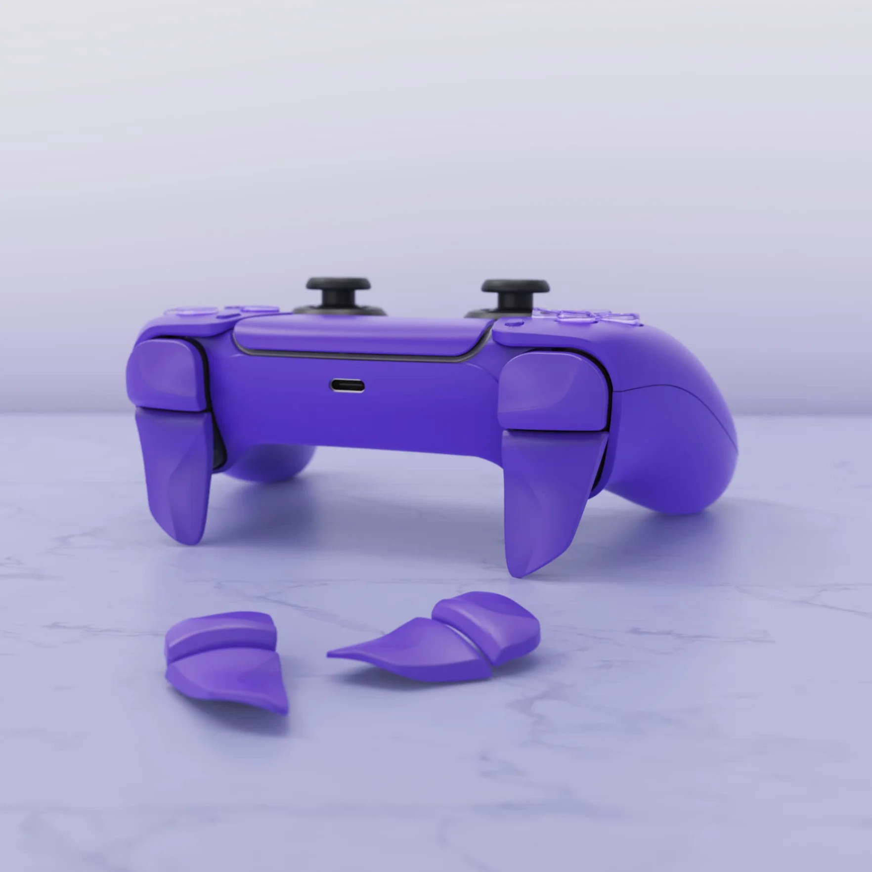 PlayVital BLADE 2 par Przycisk Wyzwalacza do ps5 Kontrolera,Przedłużacze Zderzaka do PS Portal,Przycisków Naramiennych Wyzwalaczy Przedłużających do ps5 Joystick Akcesoria-Galaktyczna Purpura