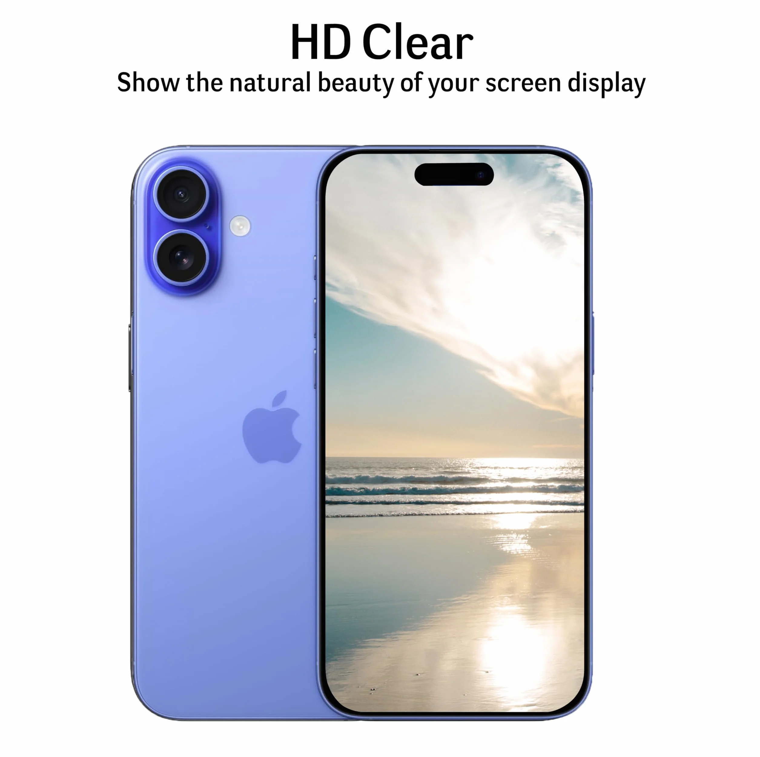 Ochraniacz ekranu do iPhone 16 [2 sztuki] szkło hartowane na ekranu, screen protector ochronne ekran
