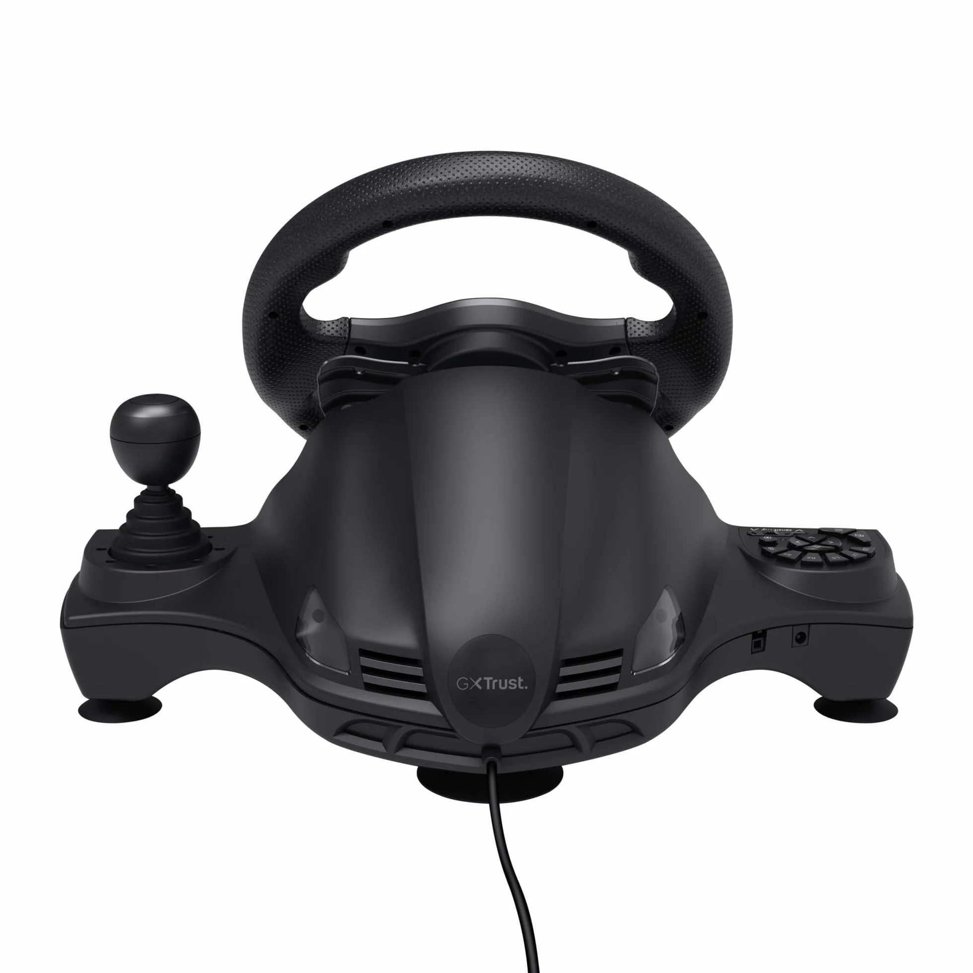 Trust Gaming GXTrust 289 Kierownica Gamingowa do PC Xbox Series X/S PS4 Nintendo Switch, Kierownica Wyścigowa z Pedałami Antypoślizgowymi, Dźwignią Zmiany Biegów i Manetkami, Farming Simulator / F1