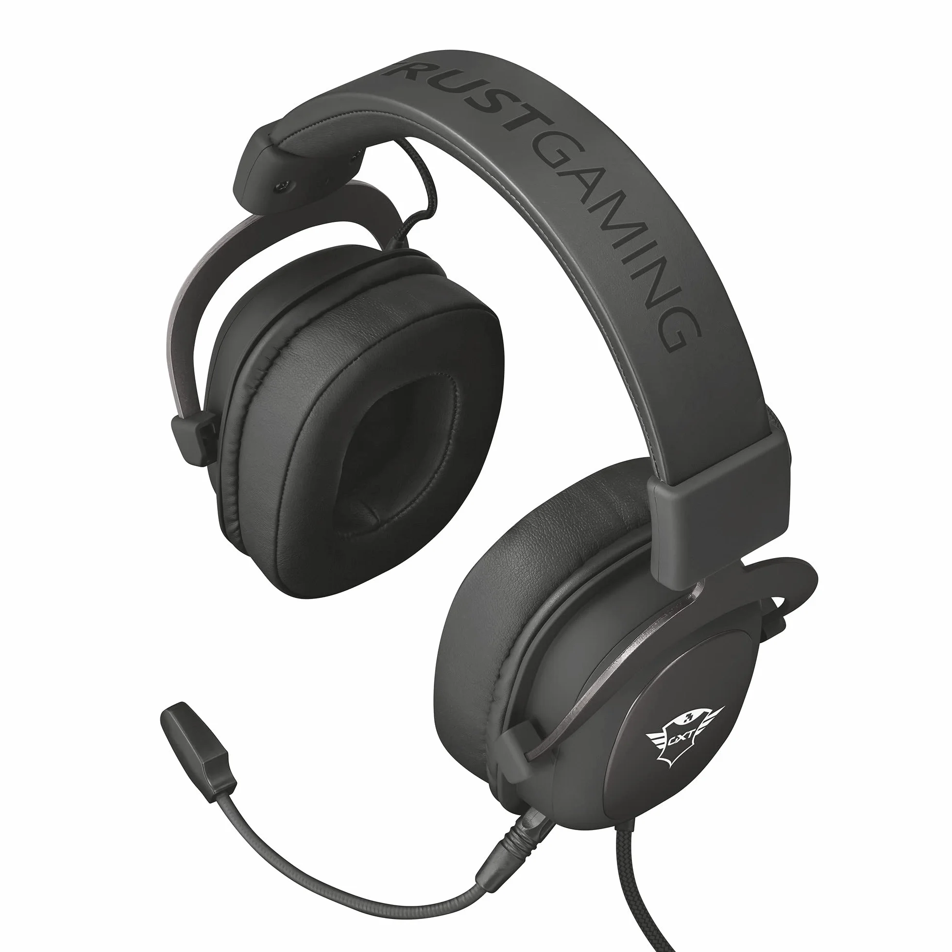 Trust Gaming Headset GXT 414 mit Mikrofon für PS4, PS5, PC, Nintendo Switch, Xbox Series X, Xbox One - Zamak Kabelgebundene Gaming-Kopfhörer mit Einstellbarer Kopfbügel - Schwarz