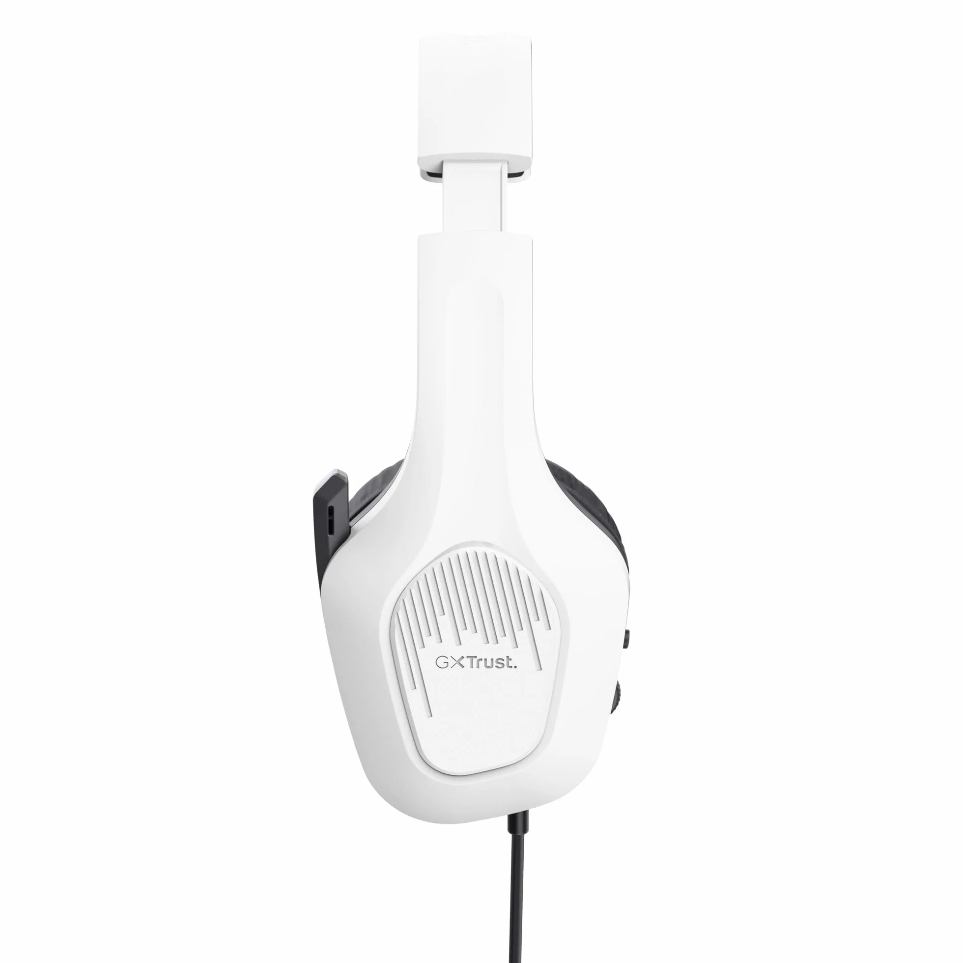 GXTrust 418W Rayne Lekkie Słuchawki Gamingowe PC Xbox PS4 PS5 Switch Smartfon 3.5 mm, Kabel 200cm, Przetworniki 50mm, Odchylany Mikrofon, Przewodowy Zestaw Słuchawkowy Wokółuszny, Biały