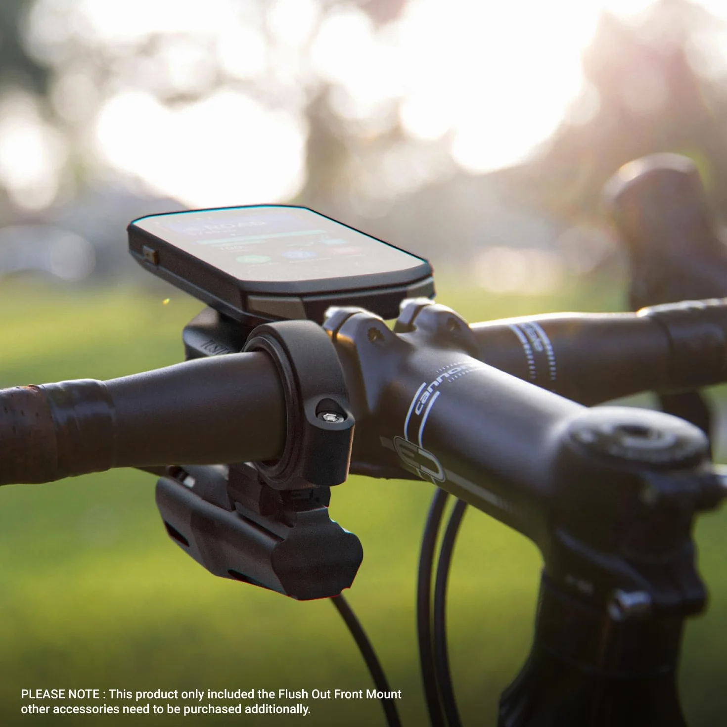 TUSITA Przedni Zlicowane Uchwyt Kompatybilny z Garmin Edge GPS Komputer Rowerowym, Ćwierć Obrotu do Kołnierzem Ciernym Adapter do Mocowania
