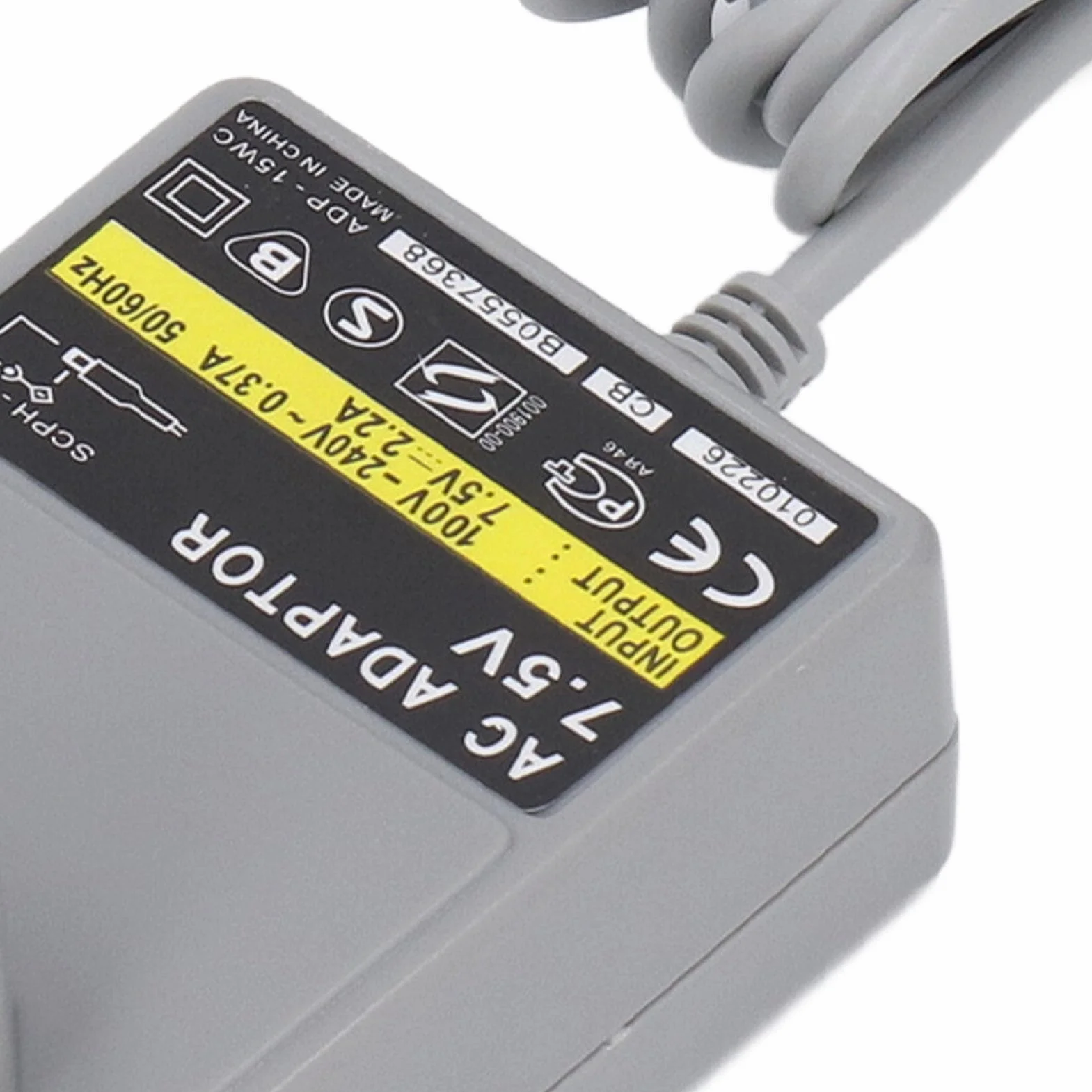 Ładowarka Zasilająca do PS1, Zasilacz Sieciowy 7,5 V Zasilacz ładowarki z Kablem ładującym, ładowarki ścienne do Konsoli PS One PS1, Wtyczka EU, 100 V do 240 V