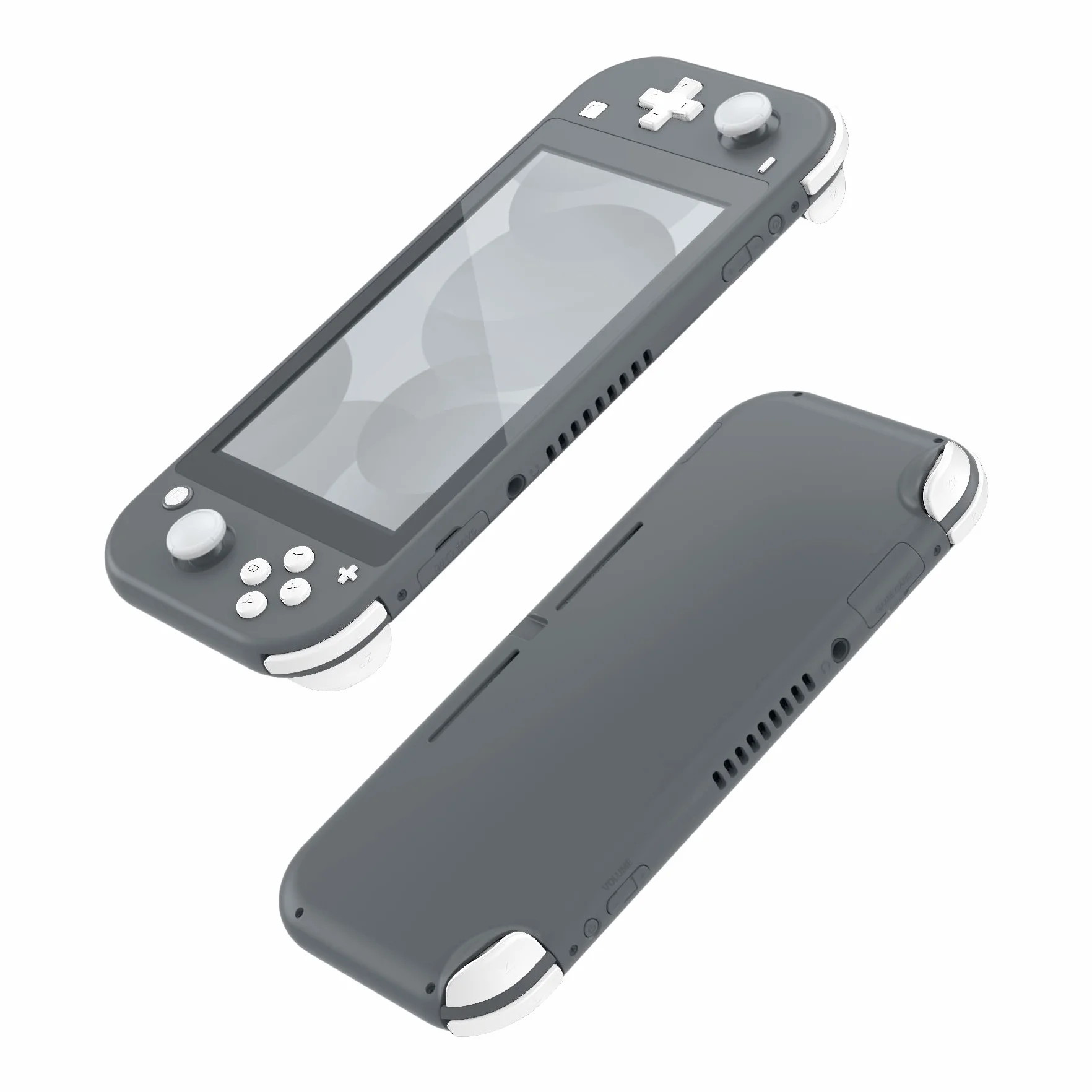 eXtremeRate Bialy Wymiana ABXY Home Capture Plus Minus Keys Dpad L R ZL ZR Trigger dla Switch Lite, Pełny Zestaw Orzycisków Zestawy Naprawcze z Narzędziami dla Switch Lite