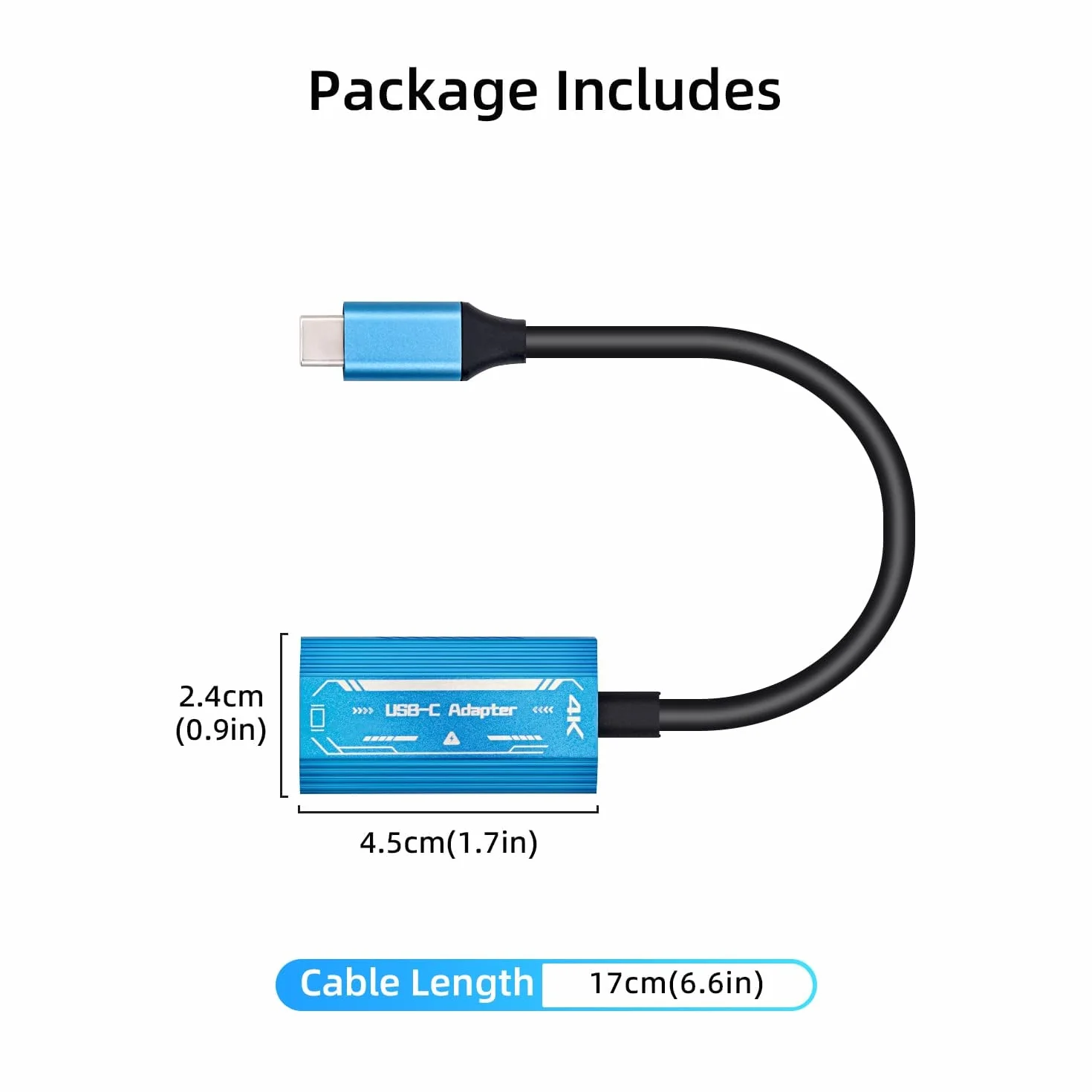 Mcbazel Adapter USB-C do okularów AR, obsługuje rozdzielczość 4K 60 Hz 1080p 60 Hz 100 W PD, szybkie ładowanie, adapter USB-C męski na żeński do PS5/PS4/Switch/Xbox/Steam Deck/ROG Ally/XREAL/RayNeo