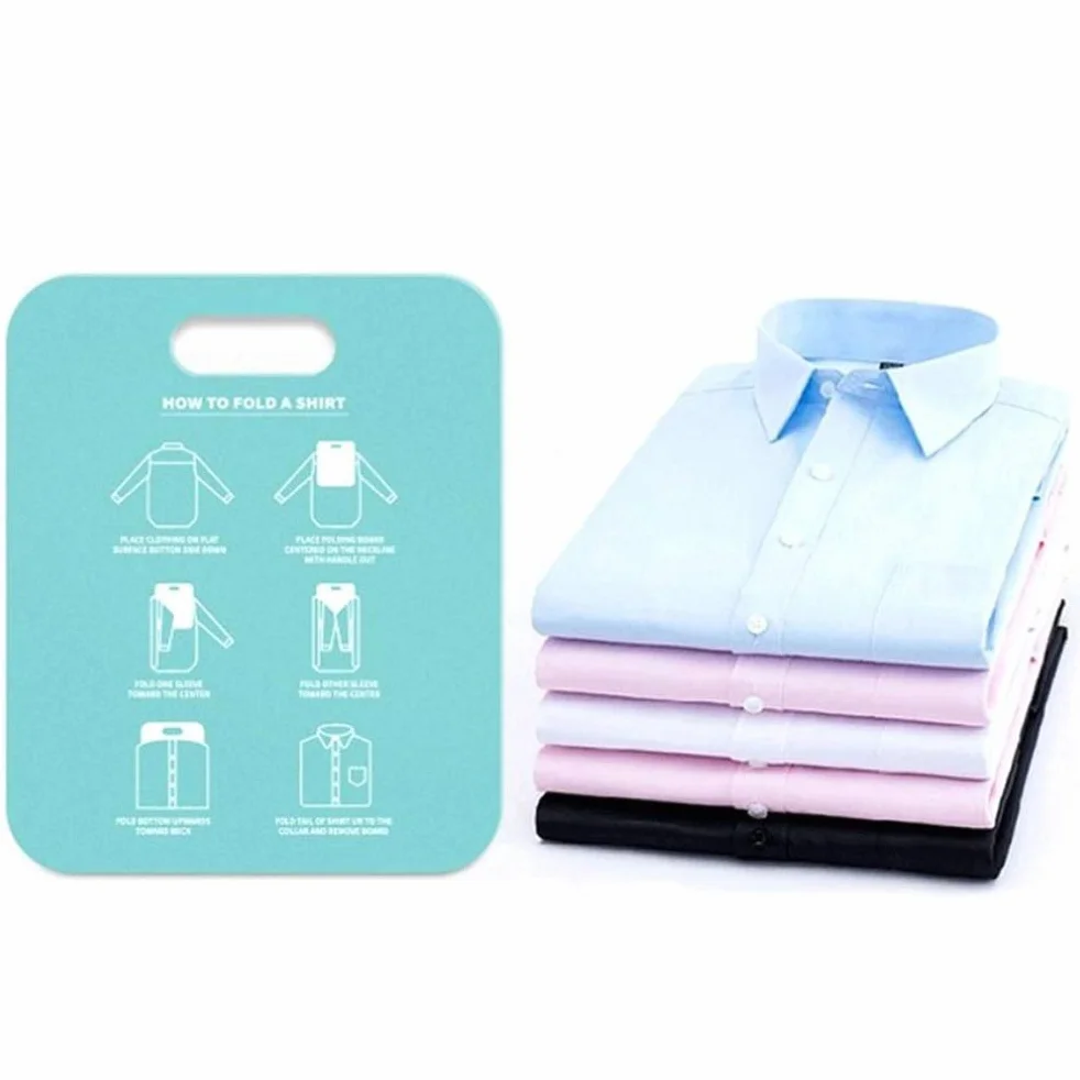 Cloth Fast Folder T-shirts Laundry Folder Organizer Fast Clothes Folding Board Laundry Fold Board for Home Storage