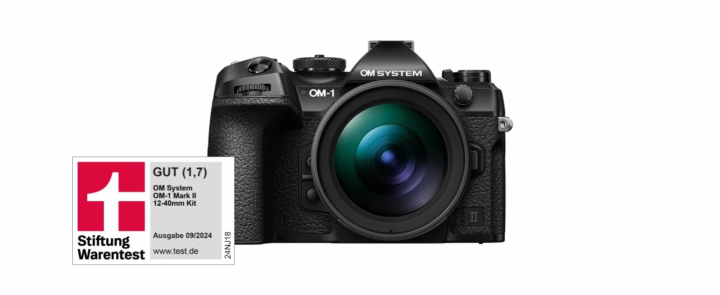 OM SYSTEM OM-1 Mark II Aparat Fotograficzny Bezlusterkowy 20 MP – Szybki Autofokus, Stabilizacja Obrazu, ISO 102400, Czarny, Zaawansowany Sensor Live MOS