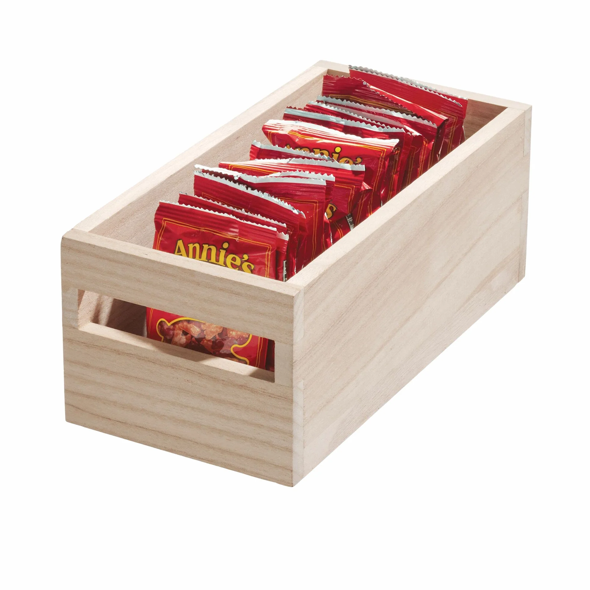 Idesign Ecowood Pojemnik do Przechowywania, Beżowy, 25 x 12 x 10 cm