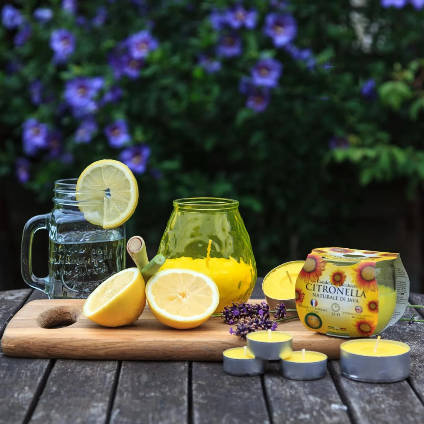 Horeca Candles Świeczki Tealight z Olejkiem Cytrynowym Pakiet 50 Żółte Czas Palenia 4 Godziny