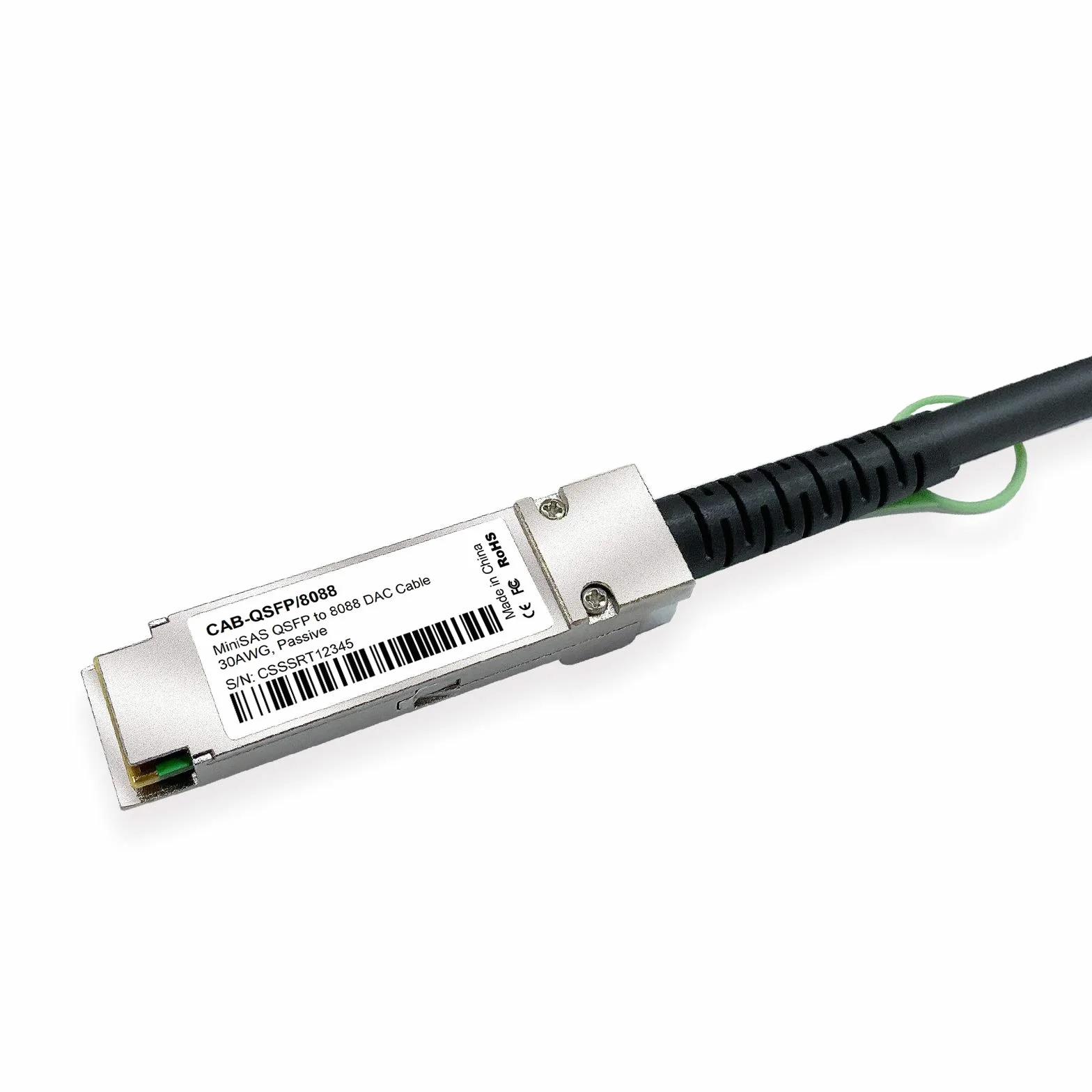 10Gtek® QSFP (SFF-8436) do MiniSAS HD SFF-8088 DDR Hybrid SAS kabel, zewnętrzny mini SAS miedziany kabel pasywny do NetApp, 100 omów, 30 AWG, 1 metr
