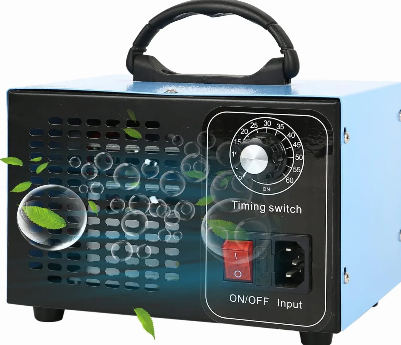Generator ozonu 60 000 mg/h, przemysłowy oczyszczacz powietrza z timerem 60 min na 300 m², urządzenie ozonowe do garaży, gospodarstw rolnych, hoteli, zapachów kuchennych