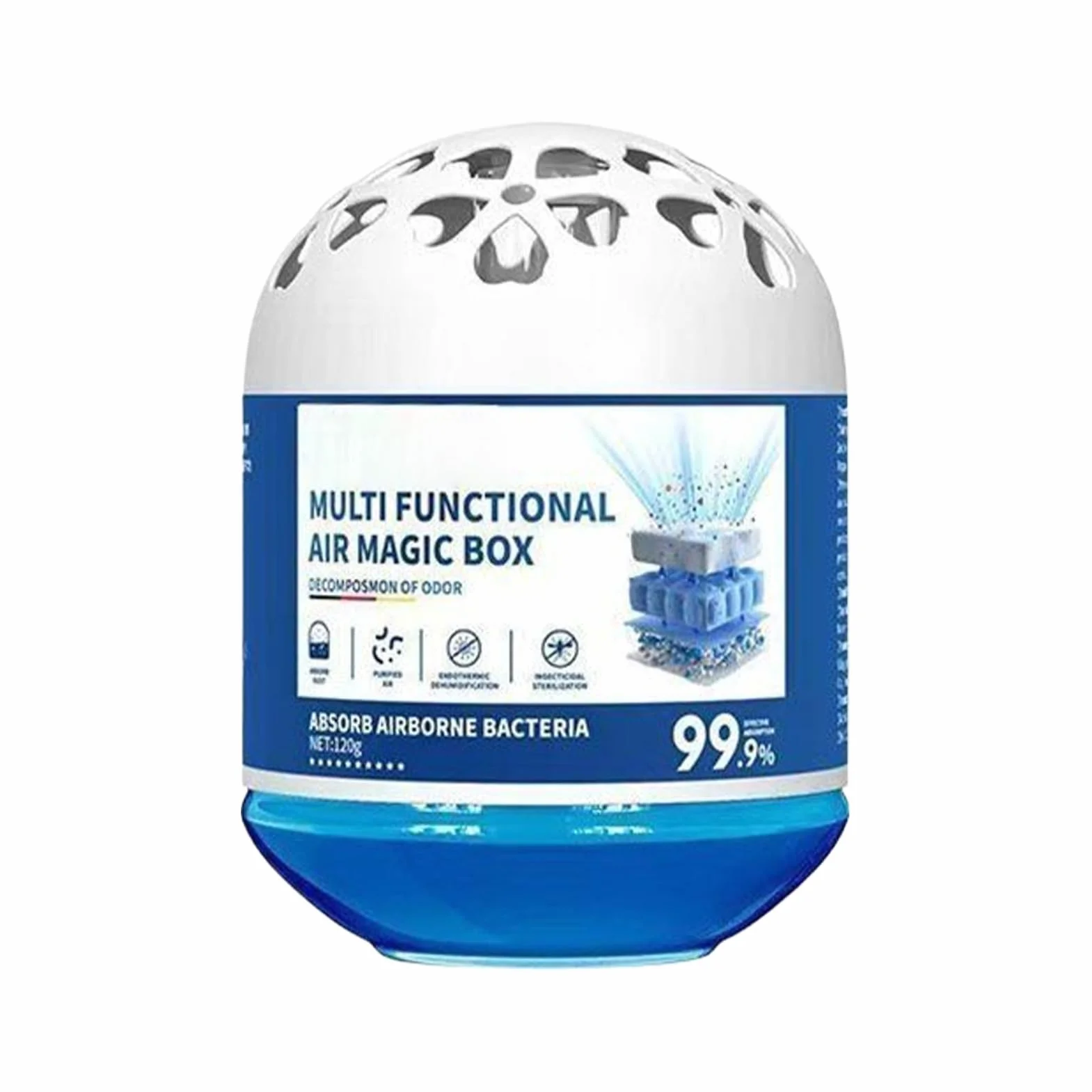 Oczyszczacz powietrza do domu, 120 g, filtr kurzu, pudełko do oczyszczania powietrza, odświeżacz powietrza dla całej rodziny, do sypialni, łazienki, biura, piwnicy, garażu, mieszkania