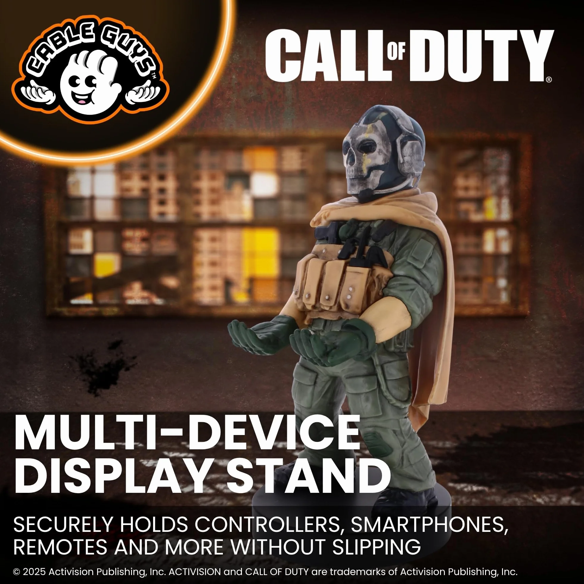 Cable Guys Call of Duty Warzone Ghost Uchwyt na akcesoria do gier i telefon do kontrolerów Xbox PlayStation Nintendo Switch