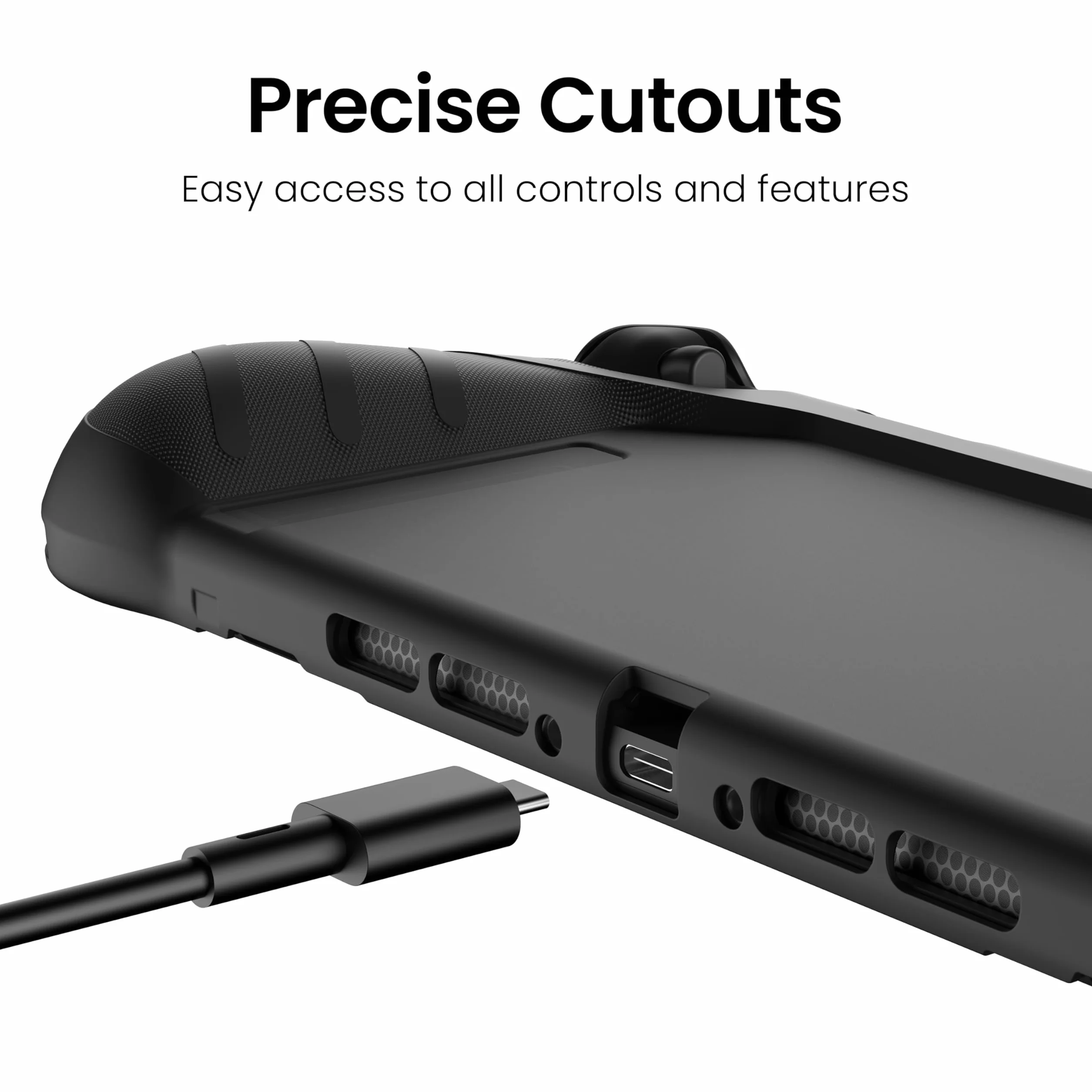 KIWIHOME P2 Etui dokowalne do Nintendo Switch 2 2025, antypoślizgowy ergonomiczny uchwyt, przetestowane upadki, etui ochronne, akcesoria do Nintendo Switch 2, czarne