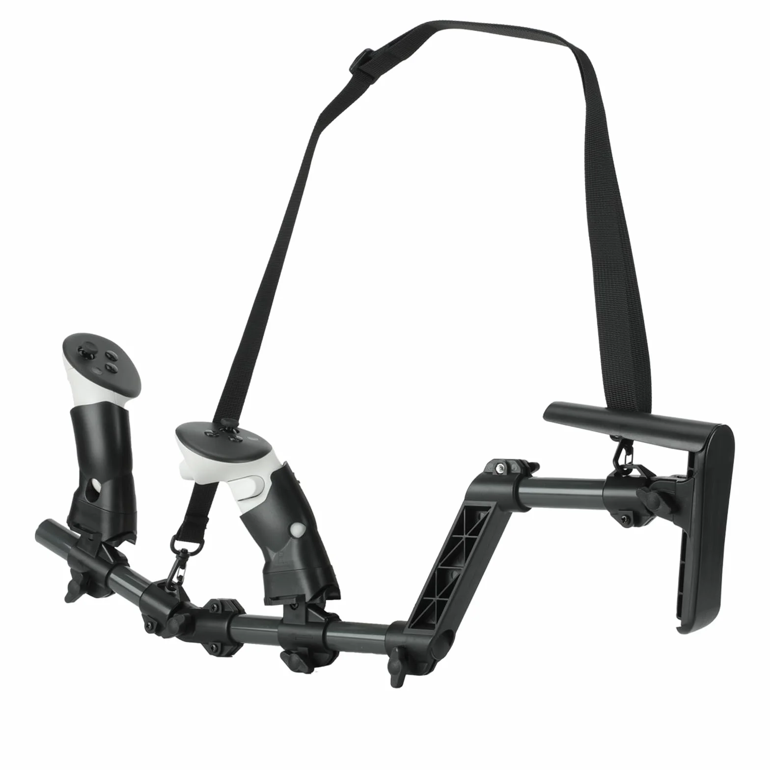VR Gunstock dla Meta Quest 3/Quest 3S, kolba pistoletu kompatybilna z uchwytami kontrolera VR Meta Quest3/Quest3S dla zwiększenia stabilności i kontroli Magnetyczny