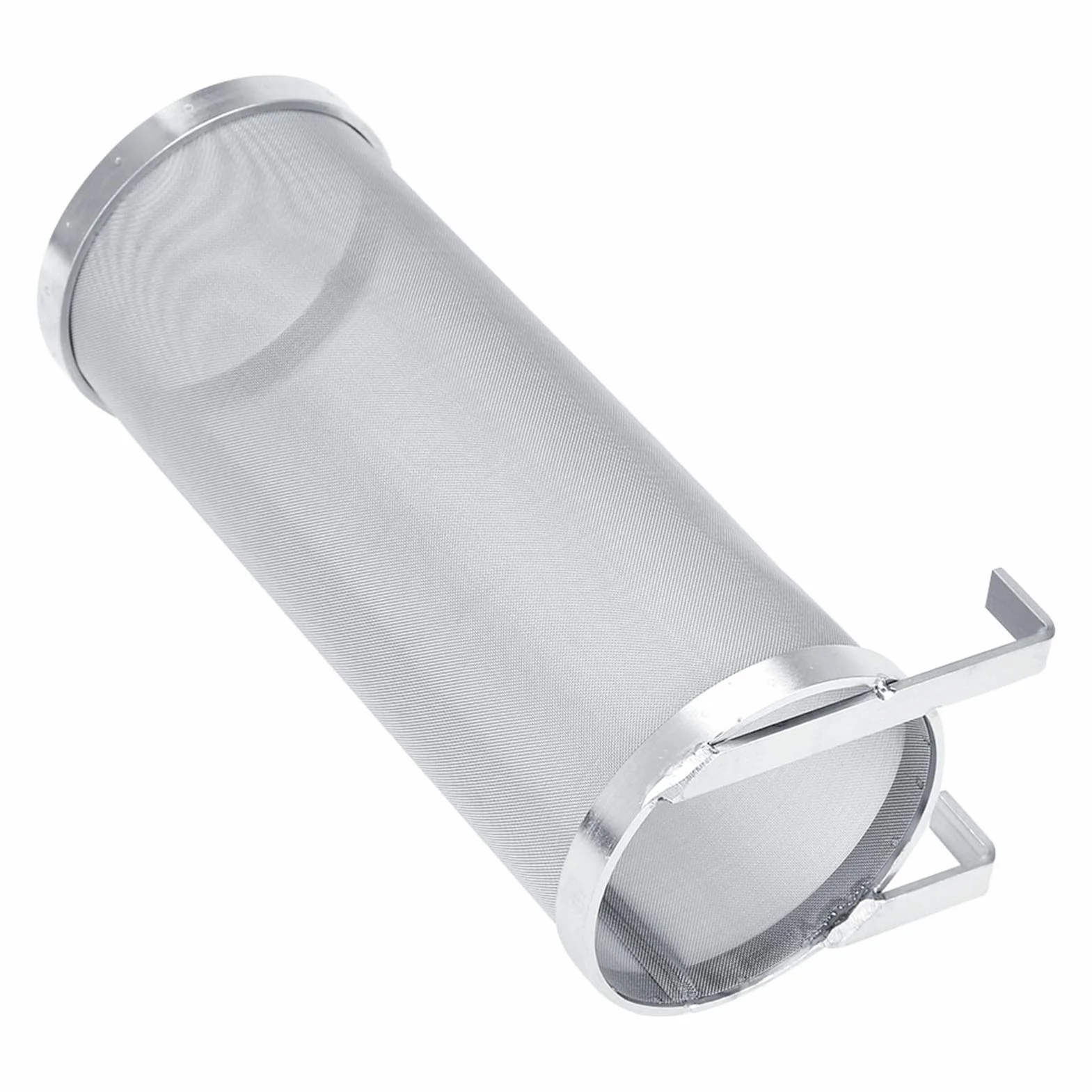 300 Micron Hop Spider Beer Filter Filtr do Piwa ze Stali Nierdzewnej Sitko Domowy Napar do Piwa Chmielowy Filtr Siatkowy z Hakiem(10 * 25.5cm)