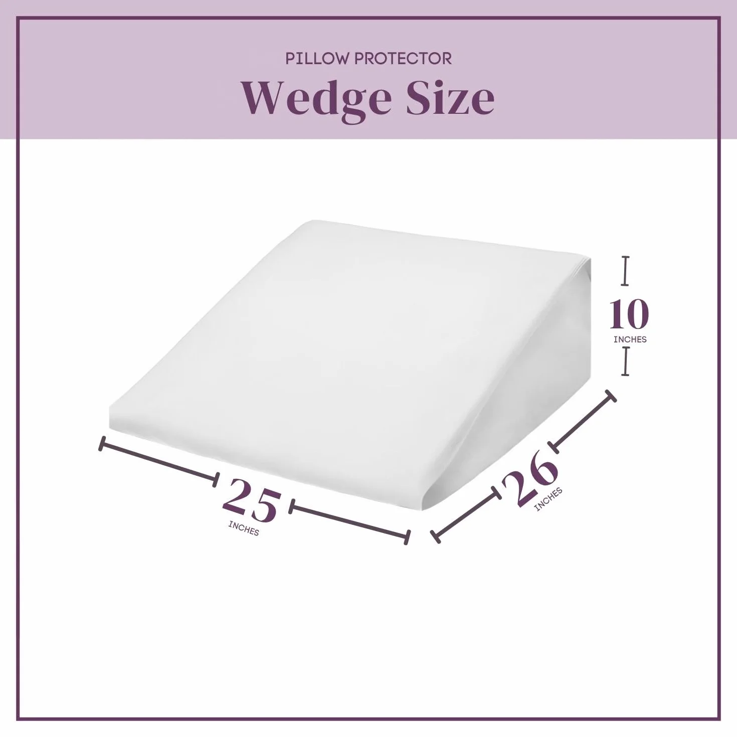 Poszewka na poduszkę klinową 100% bawełna zapinana na zamek 60x65x25 cm