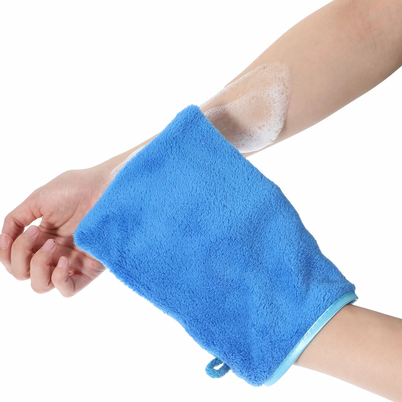 TIESOME 5 sztuk myjek z mikrofibry 15x20 cm rękawica do kąpieli demakijażu mycia twarzy