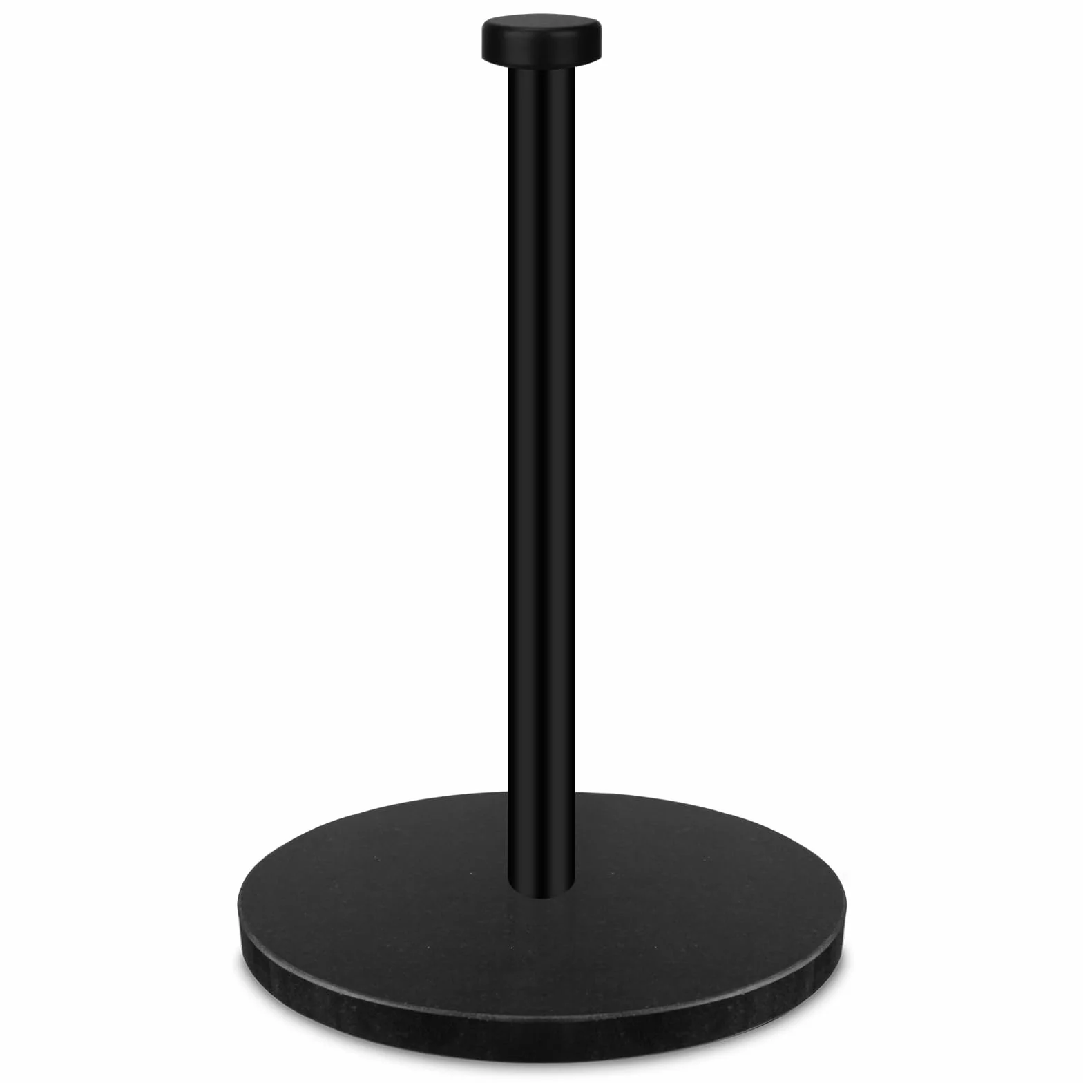 Uchwyt na ręczniki papierowe, blat z obciążoną marmurową podstawą 18 cm, nowoczesny stojący uchwyt na rolkę papieru ze stali nierdzewnej, uchwyt na ręczniki papierowe, do kuchni i łazienki