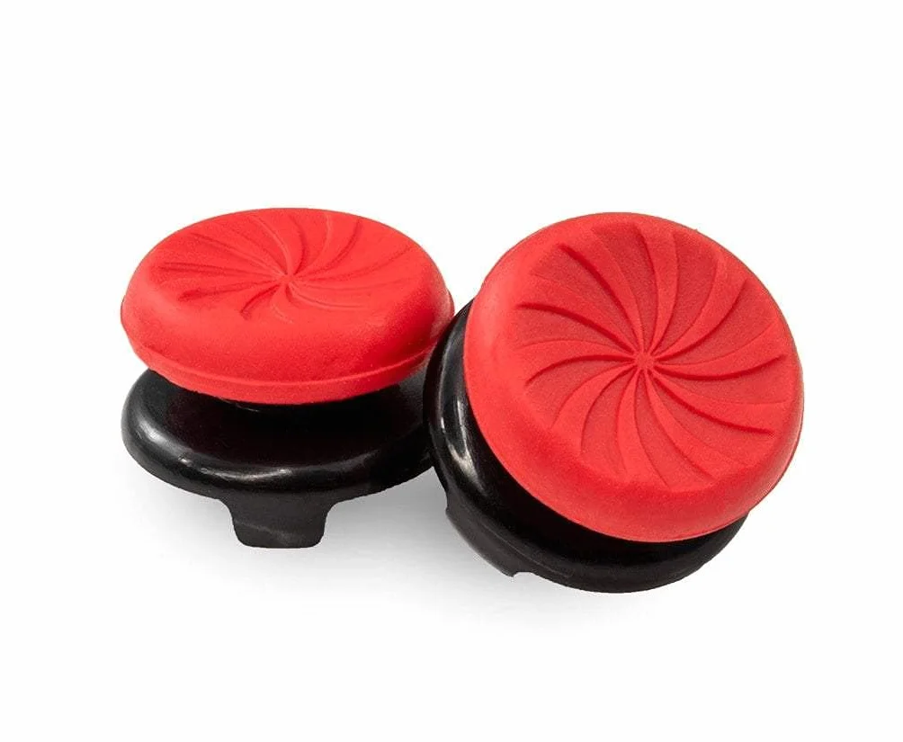KontrolFreek FPS Freek Inferno do kontrolera Playstation 4 (PS4) i Playstation 5 (PS5), Performance Thumbsticks | 2 High Rise Concave, czerwone