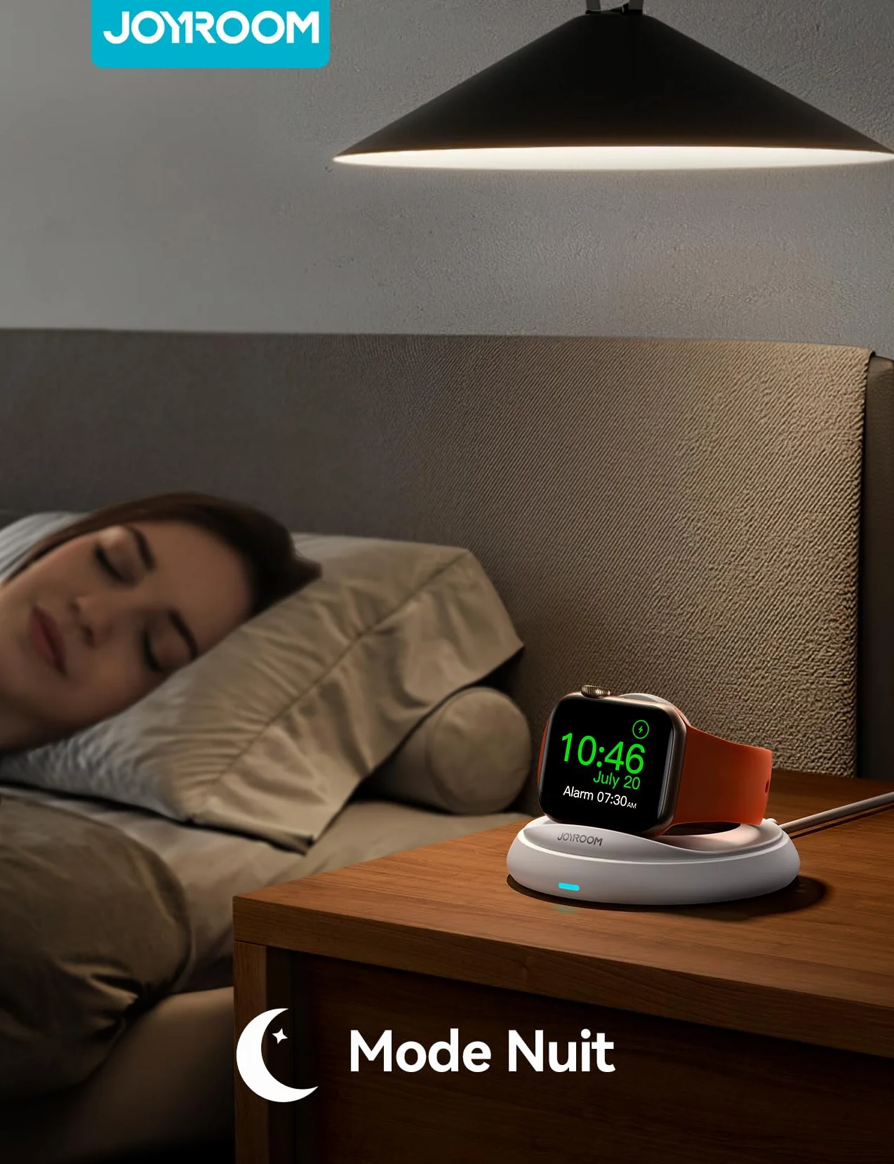 JOYROOM Bezprzewodowy kabel do ładowania do zegarka Apple Watch, magnetyczna ładowarka do zegarka Apple Watch z kablem USB C o długości 1 m, stacja ładująca iWatch do Apple Watch Series
