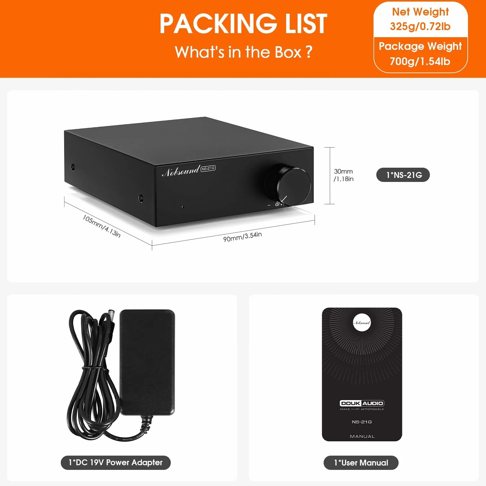 Nobsound Mini Mono Wzmacniacz Subwoofer: 100 W wzmacniacz HiFi z TPA3116 i filtrem dolnoprzepustowym do kina domowego, Bass Shaker, do gier, subwoofer, głośnik (NS-21G)