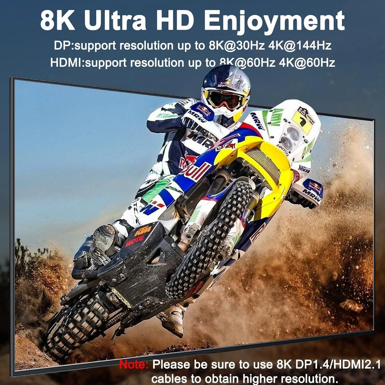 Przełącznik KVM 3 monitory 3 komputery 8K przy 60 Hz 4K przy 144 Hz, Camgeet HDMI+2 Displayport Przełącznik KVM Potrójny monitor dla 3 komputerów 3 monitory i 4 urządzenia USB 3.0, przewodowy pilot