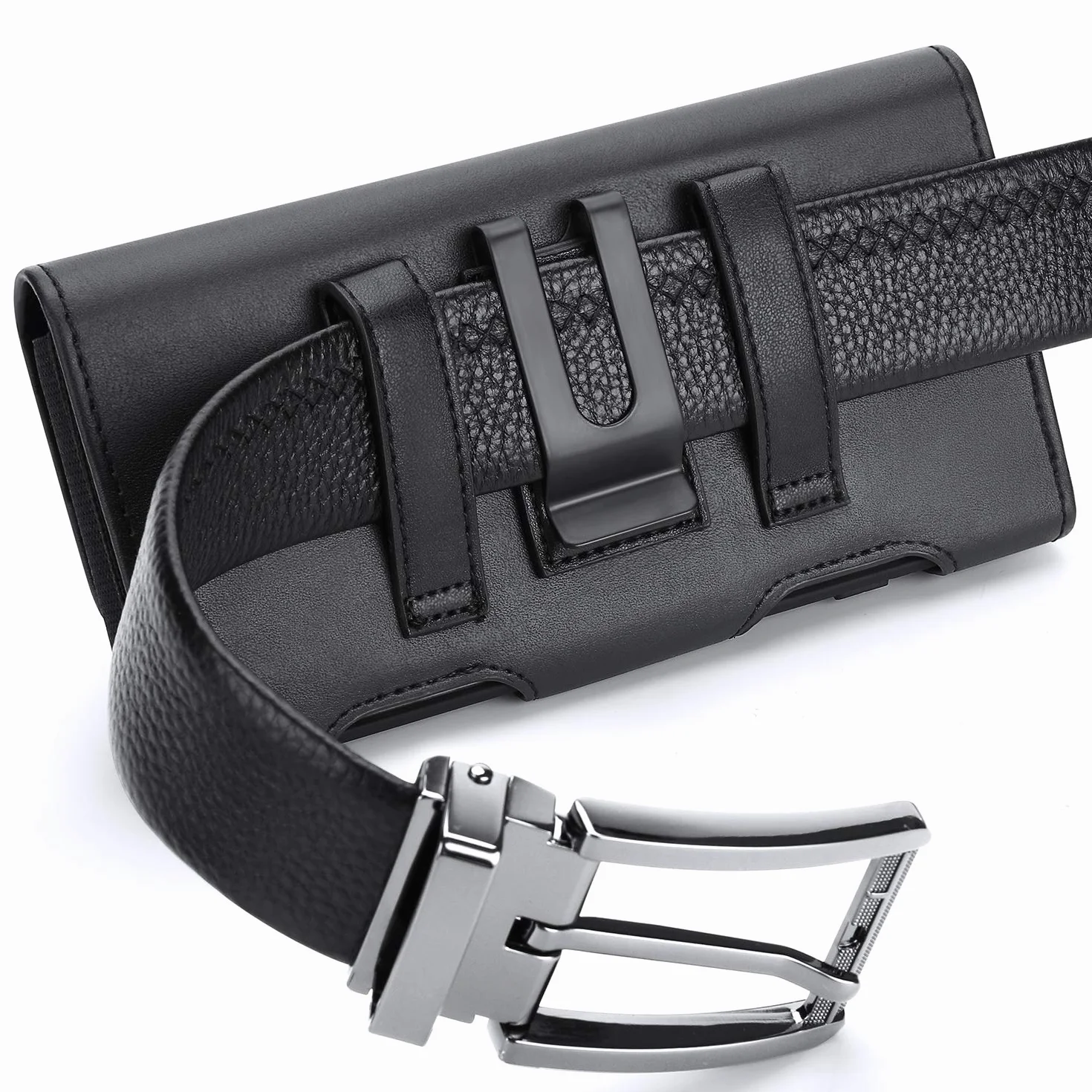 BECPLT Galaxy S22 Ultra 5G S21 Ultra pasek etui, Note 20 Ultra skórzany pasek etui na telefon, etui na karty, etui na karty, klips do Samsung Galaxy Note 10+ Note 8 9 A72 A32 A42