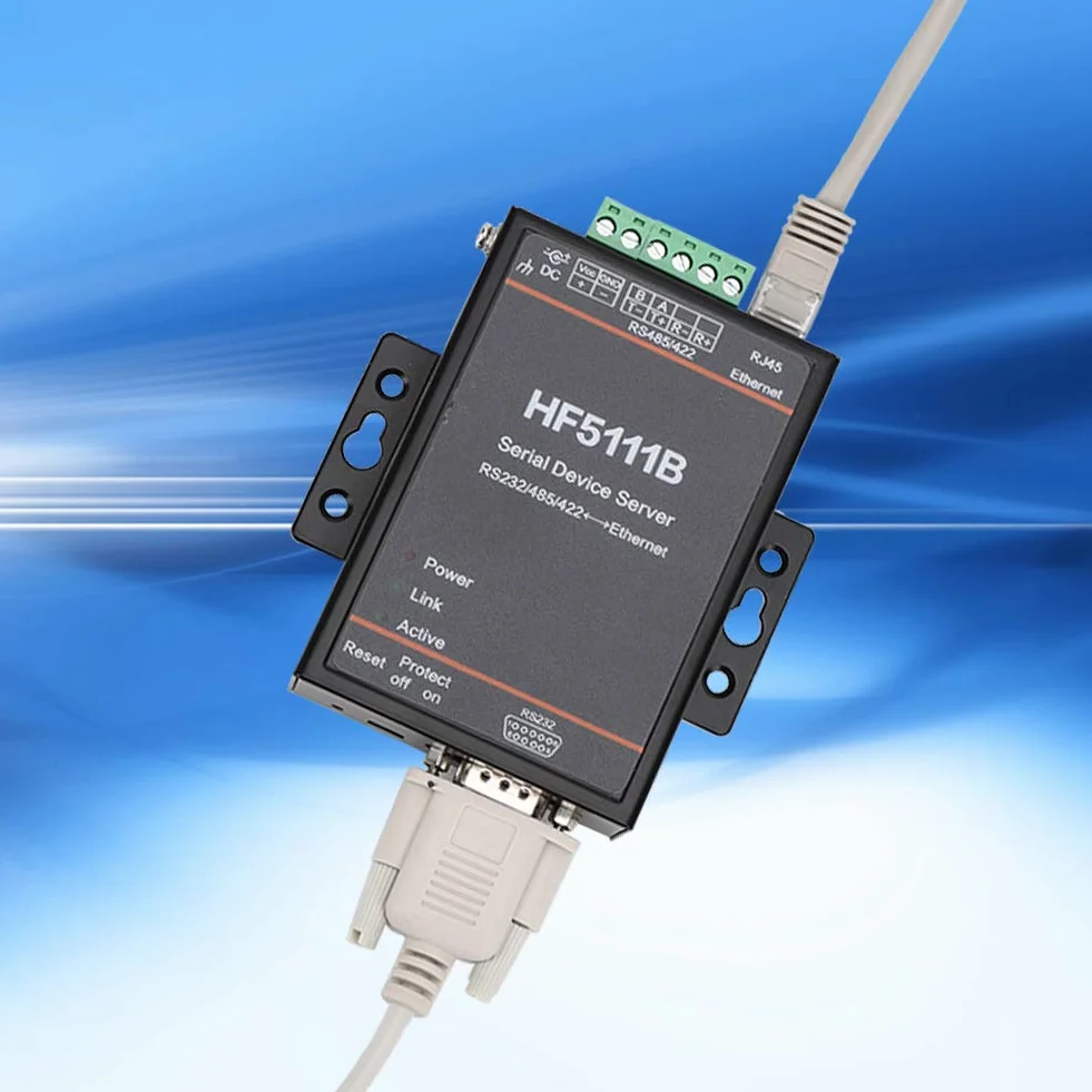 HF-5111B serwer szeregowy, serwer sieci szeregowej 3 w 1 RJ45 RS232/RS485/RS422 do serwera Ethernet Serial Server DTU