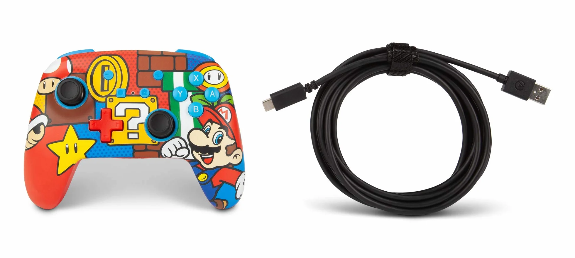 PowerA Bezprzewodowy Kontroler Mario Pop do Nintendo Switch, Switch Lite, Gamepad Bluetooth