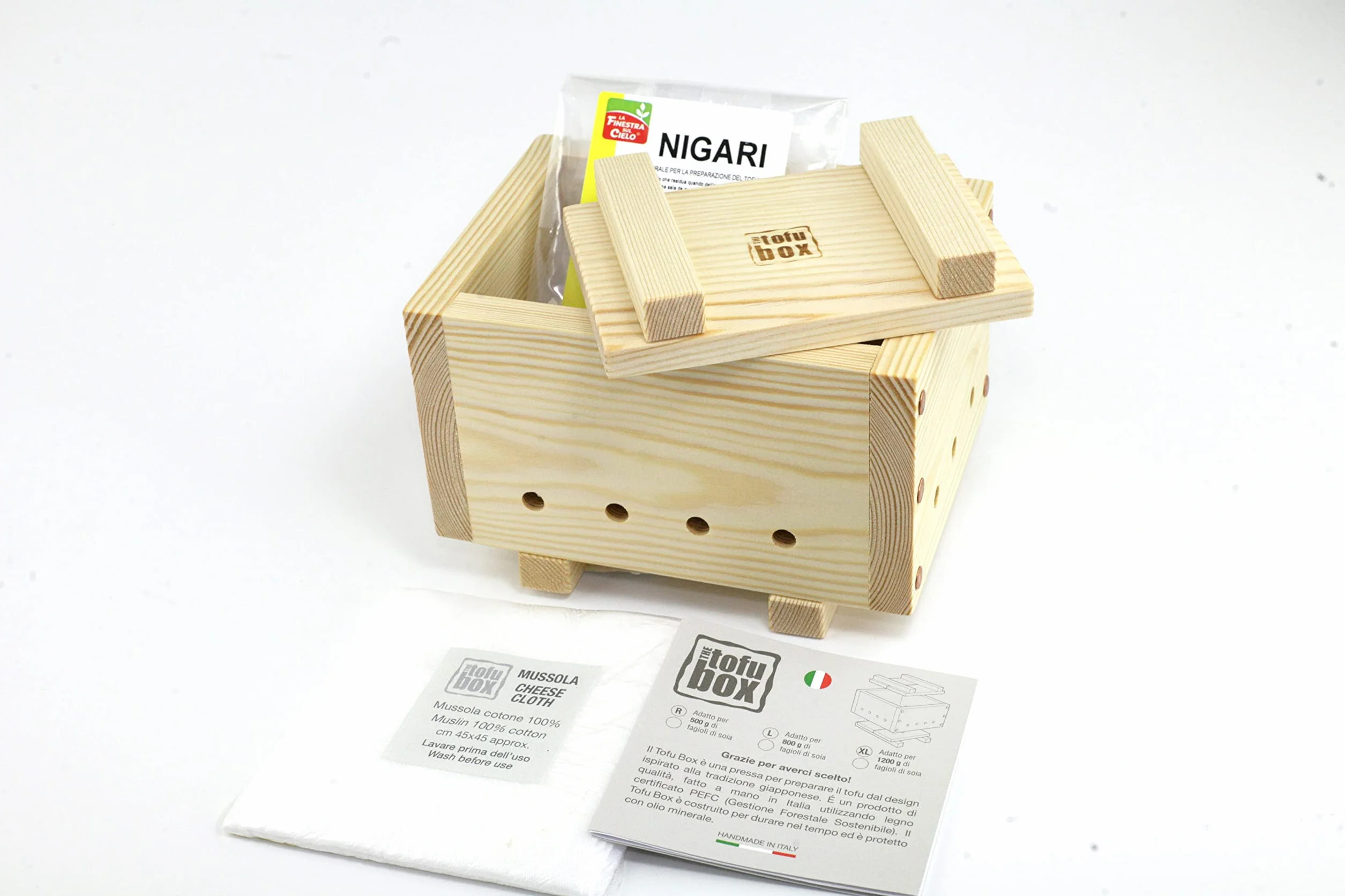 Tofu Maker Kit Regular 500g Hand Made Italy