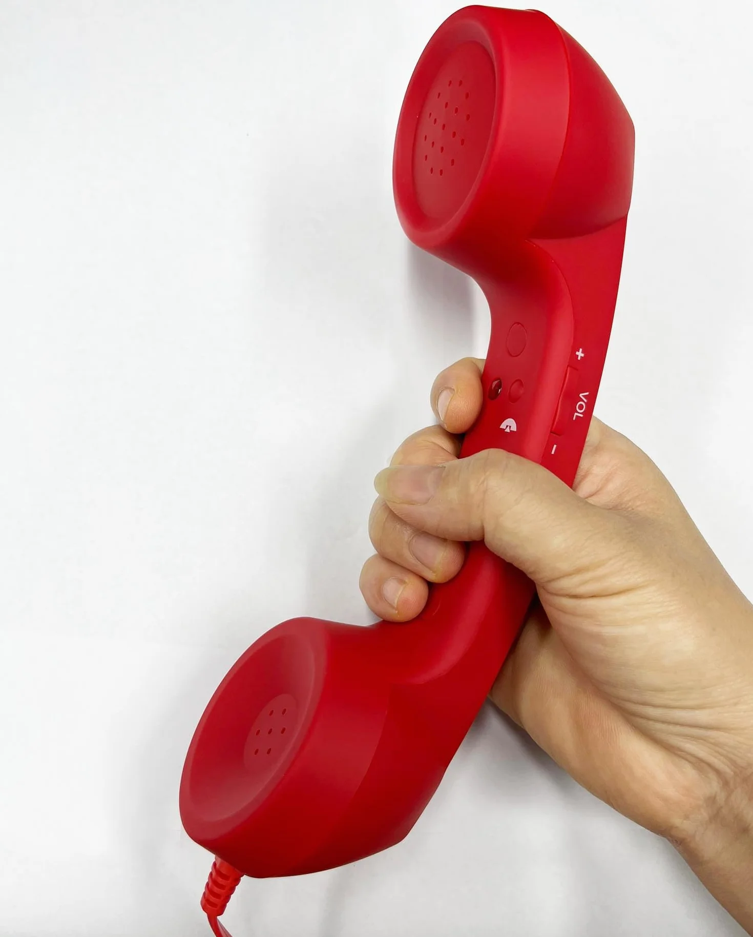 Retro słuchawka telefoniczna odbiorniki słuchawki do telefonu komórkowego z wygodnym połączeniem, port USB-C, z przyciskiem odpowiedzi