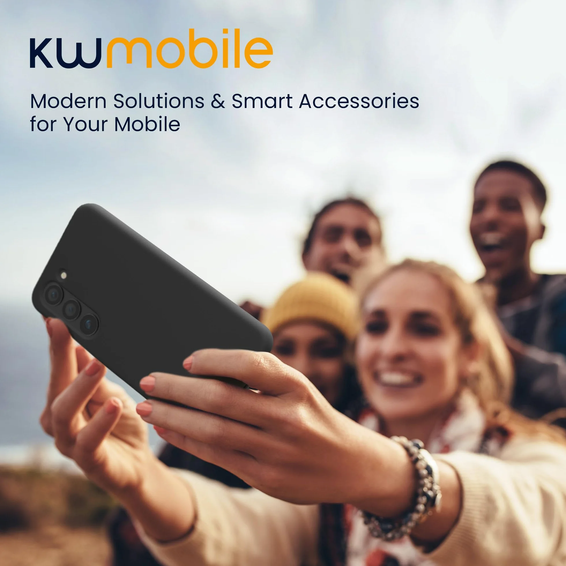 kwmobile Etui kompatybilne z etui Samsung Galaxy S23 - Etui TPU i silikon odporny na wstrząsy - Możliwość ładowania bezprzewodowego - Czarny matowy