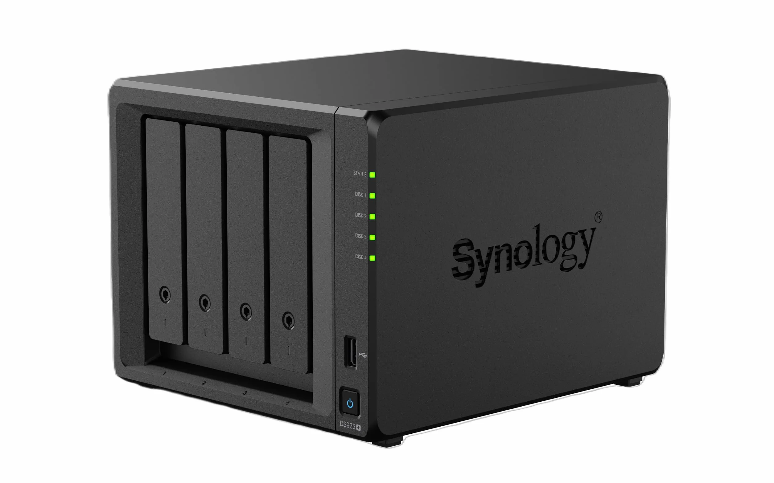 DiskStation DS925+ – 4-kieszeniowy NAS z 2,5 GbE, z możliwością rozszerzenia do 9 wnęk, pamięć podręczna M.2 NVMe SSD, szybkie tworzenie kopii zapasowych, nadzór i współpraca, przechowywanie danych i