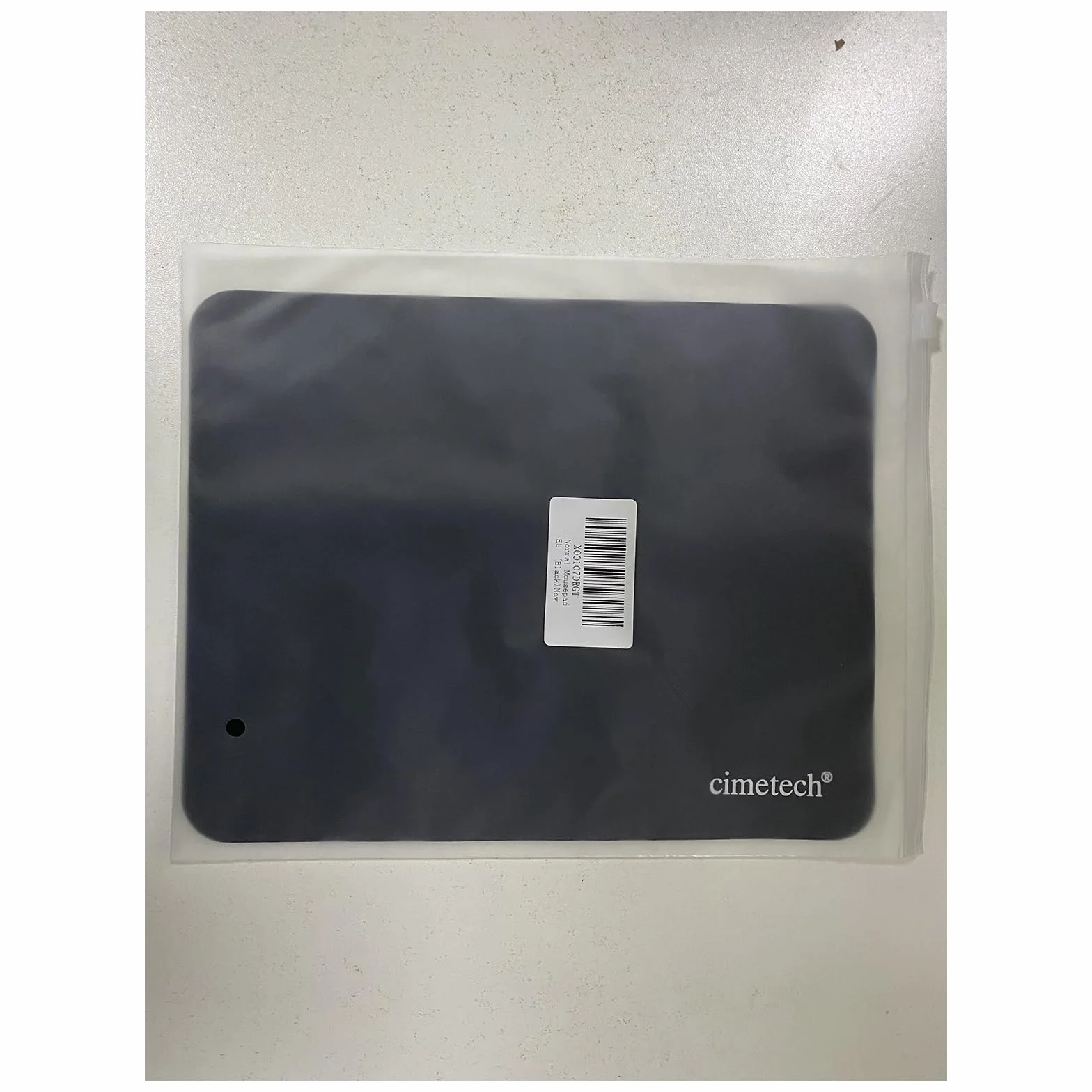 cimetech Wygodna podkładka pod mysz, powierzchnia do gier, bardzo cienkie włókno, gładka, jedwab, zmywalna, do laptopa, klasyczna, 2 szt. czarna