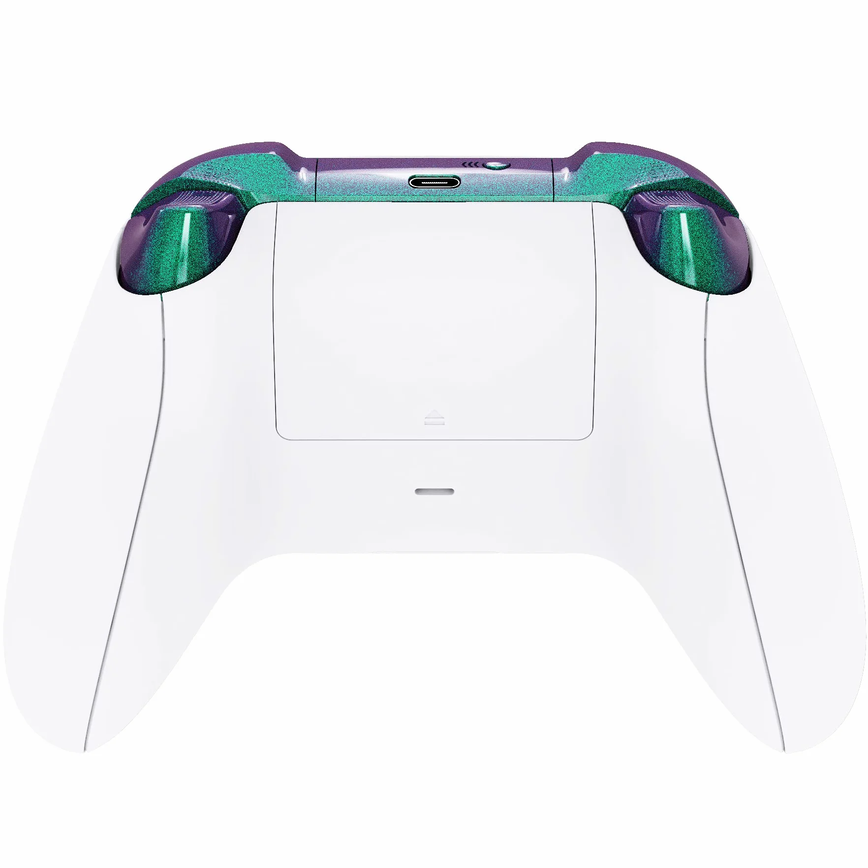 eXtremeRate No Letter Imprint Niestandardowe Pełne Przyciski dla Xbox Series X/S Controller, Kameleon Zielony Fioletowy Akcesoria Zderzaki Wyzwalacze Dpad Przyciski ABXY dla Xbox Series X/S, dla Xbox Core Controller
