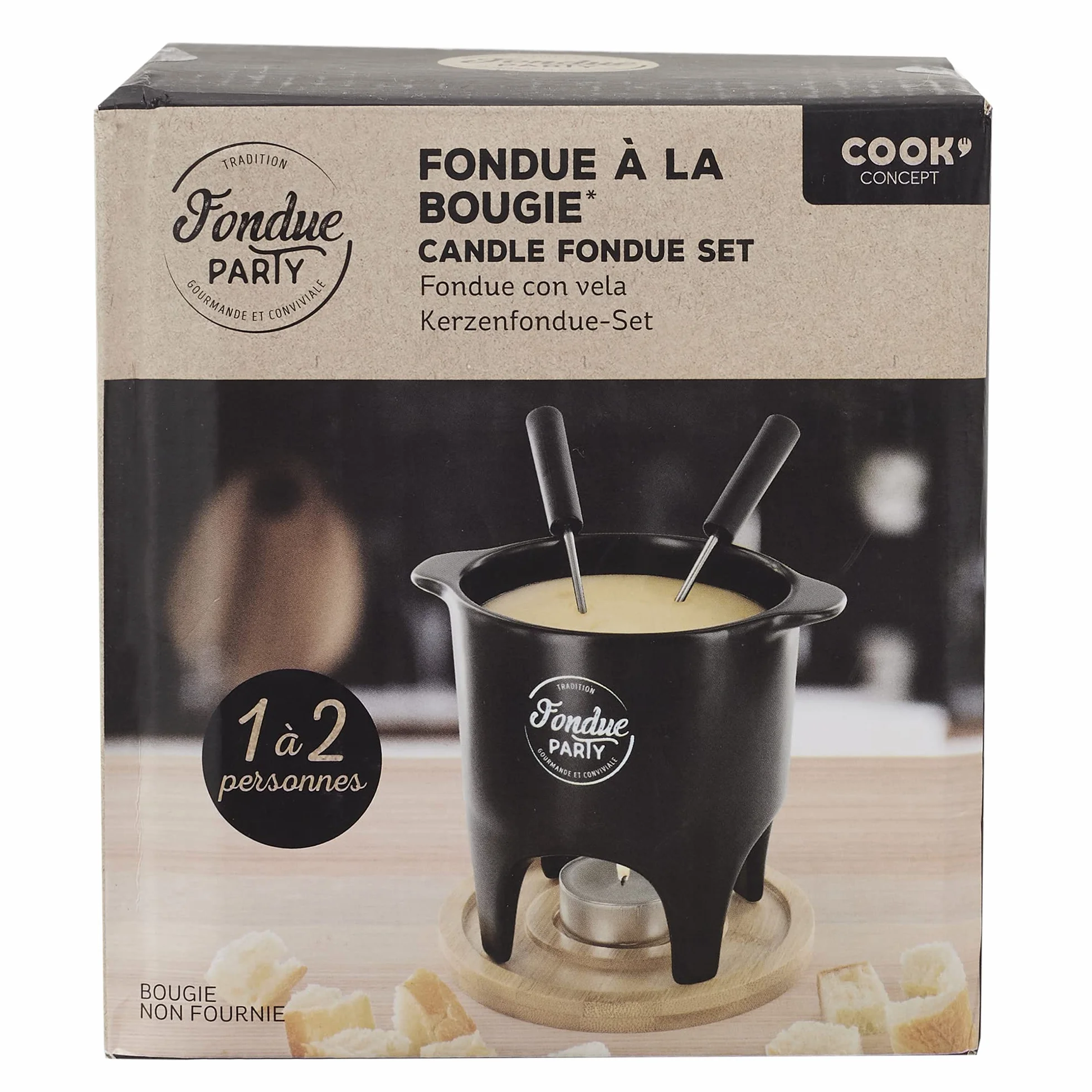COOK CONCEPT - KC2488 - Indywidualne Fondue Lub Duo Kuchnia Specjalna Płyta Grill