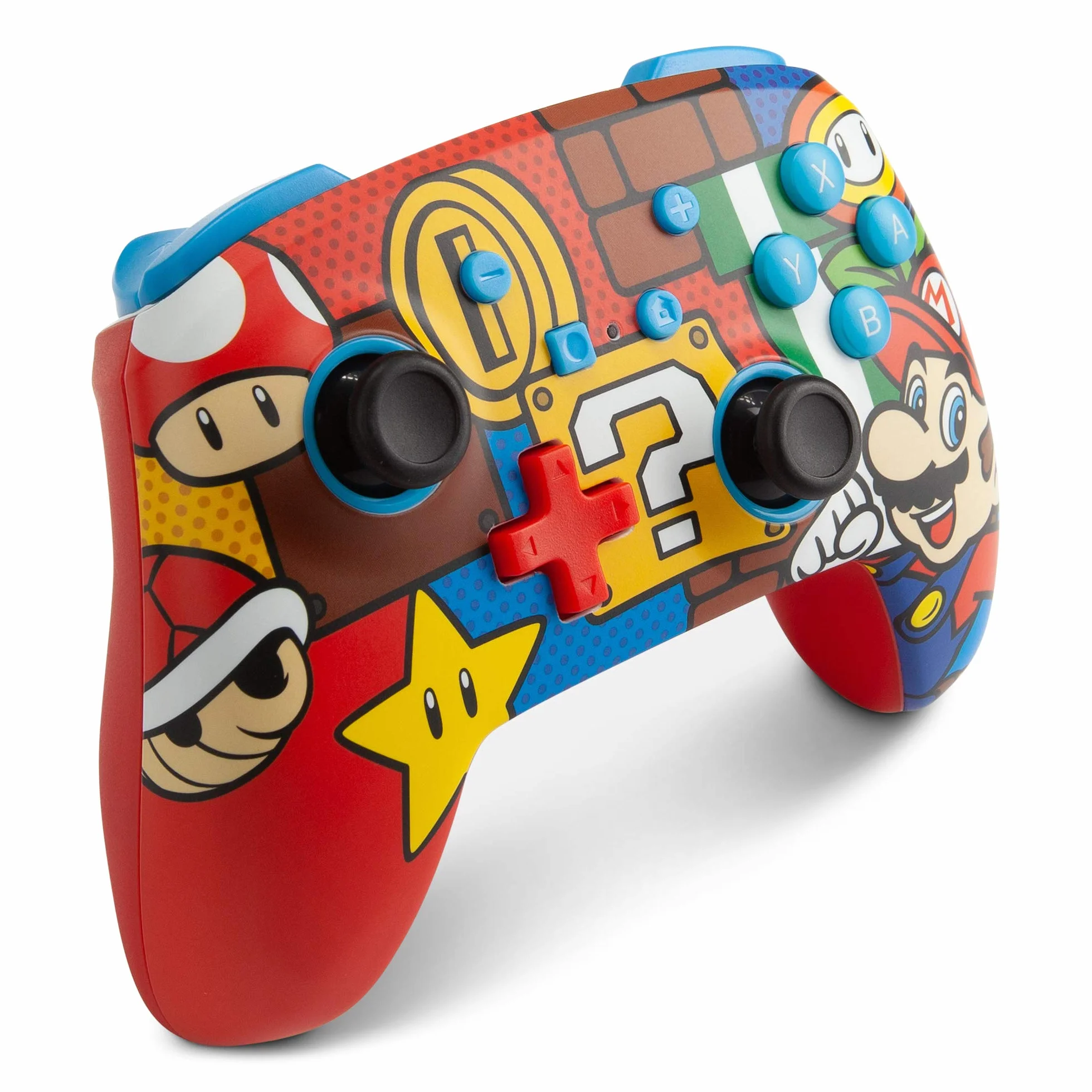 PowerA Bezprzewodowy Kontroler Mario Pop do Nintendo Switch, Switch Lite, Gamepad Bluetooth
