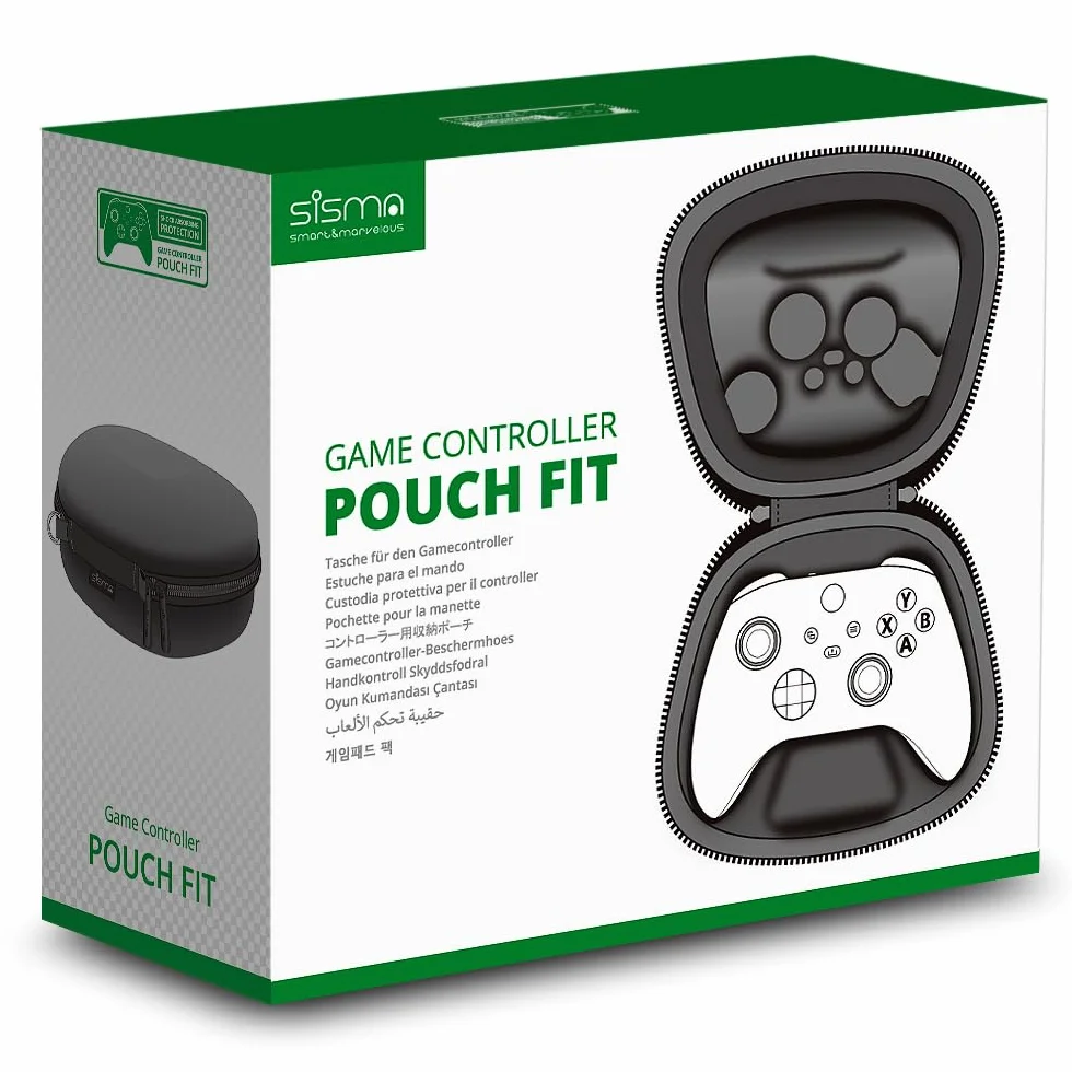 sisma Torba transportowa Etui podróżne Kompatybilny z Kontroler Bezprzewodowy Xbox Series X/S i Core, Torba przechowywania i ochronna na Pad do gier Xbox, Czarny