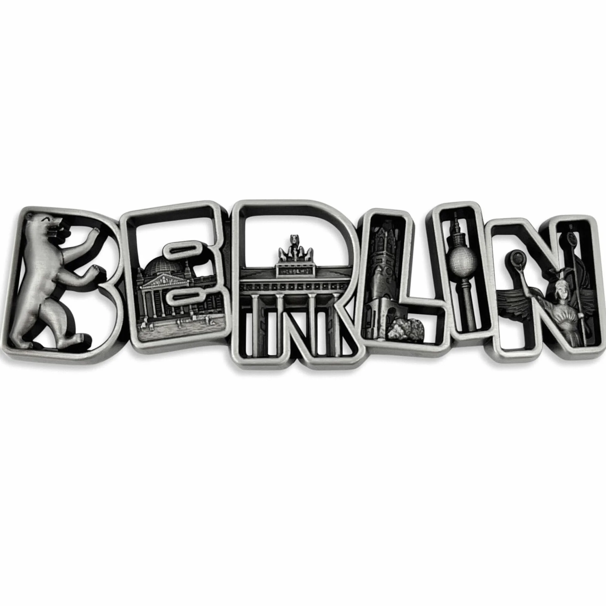 Metalowy magnes Berlin | typowa pamiątka z stolicy | magnes na lodówkę | zaprojektowany w Niemczech