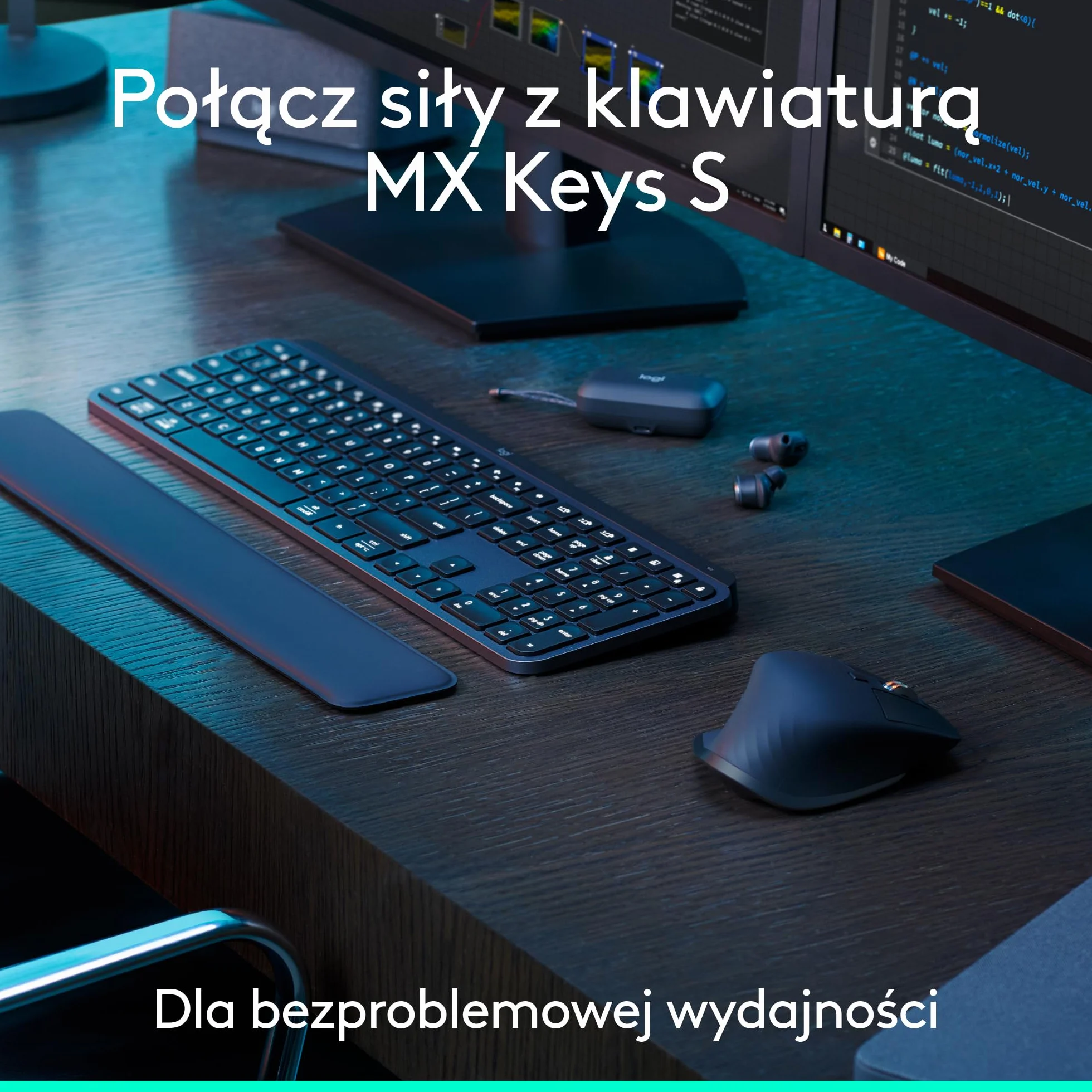 Logitech MX Master 3S – Wydajna mysz bezprzewodowa z błyskawicznym przewijaniem, Ergo, 8K DPI, śledzenie ruchu na szkle, ciche kliknięcia, Bluetooth, Windows, Linux, Chrome - Grafit