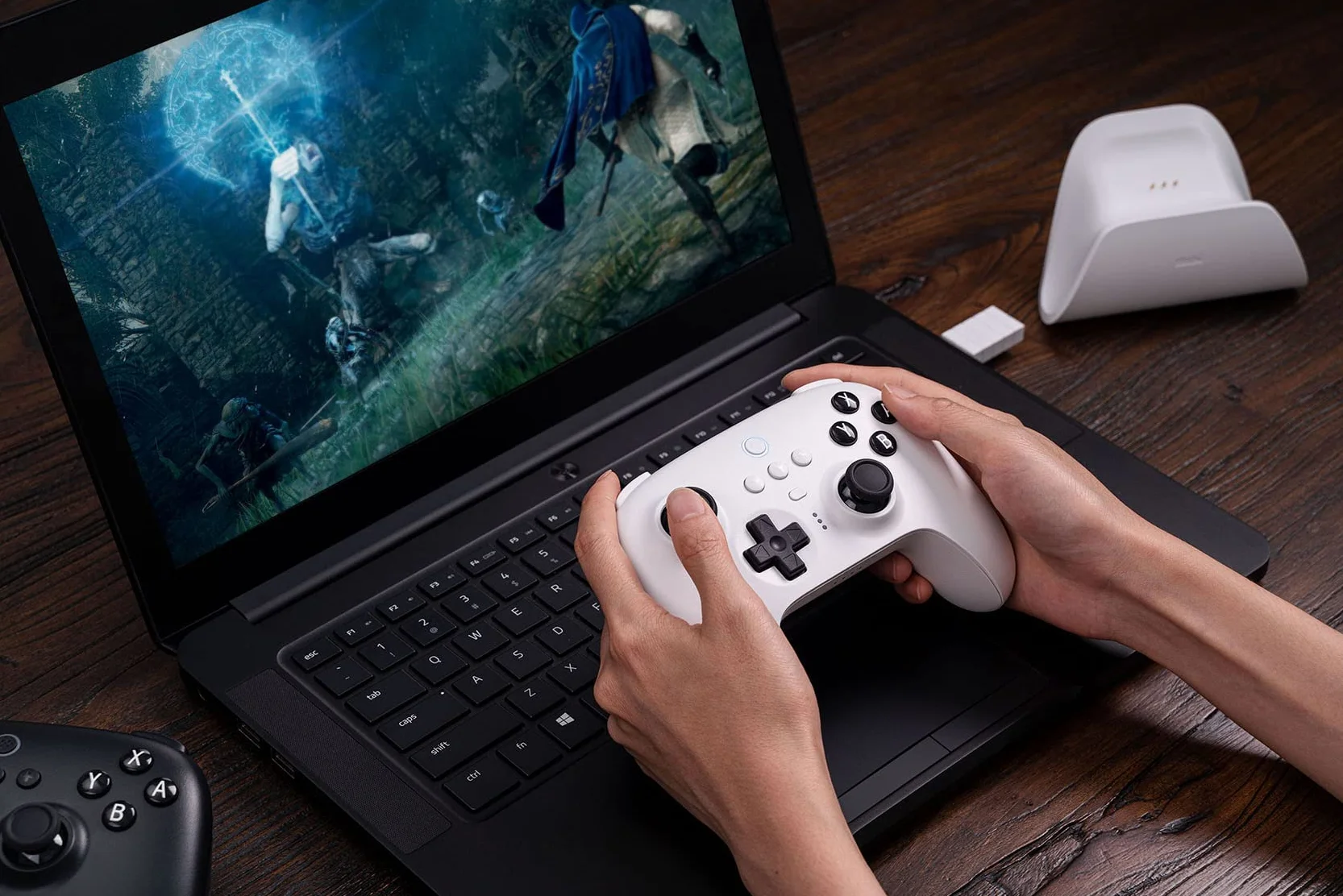 8Bitdo Kontroler, Biały, L