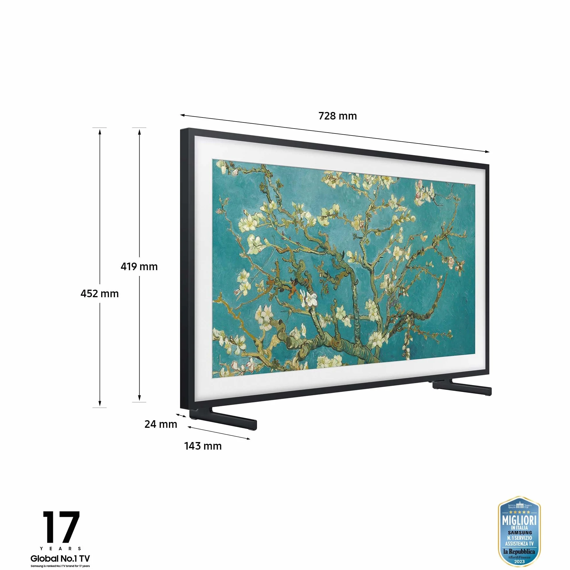 Samsung QE32LS03C 32-calowy telewizor QLED Ramka