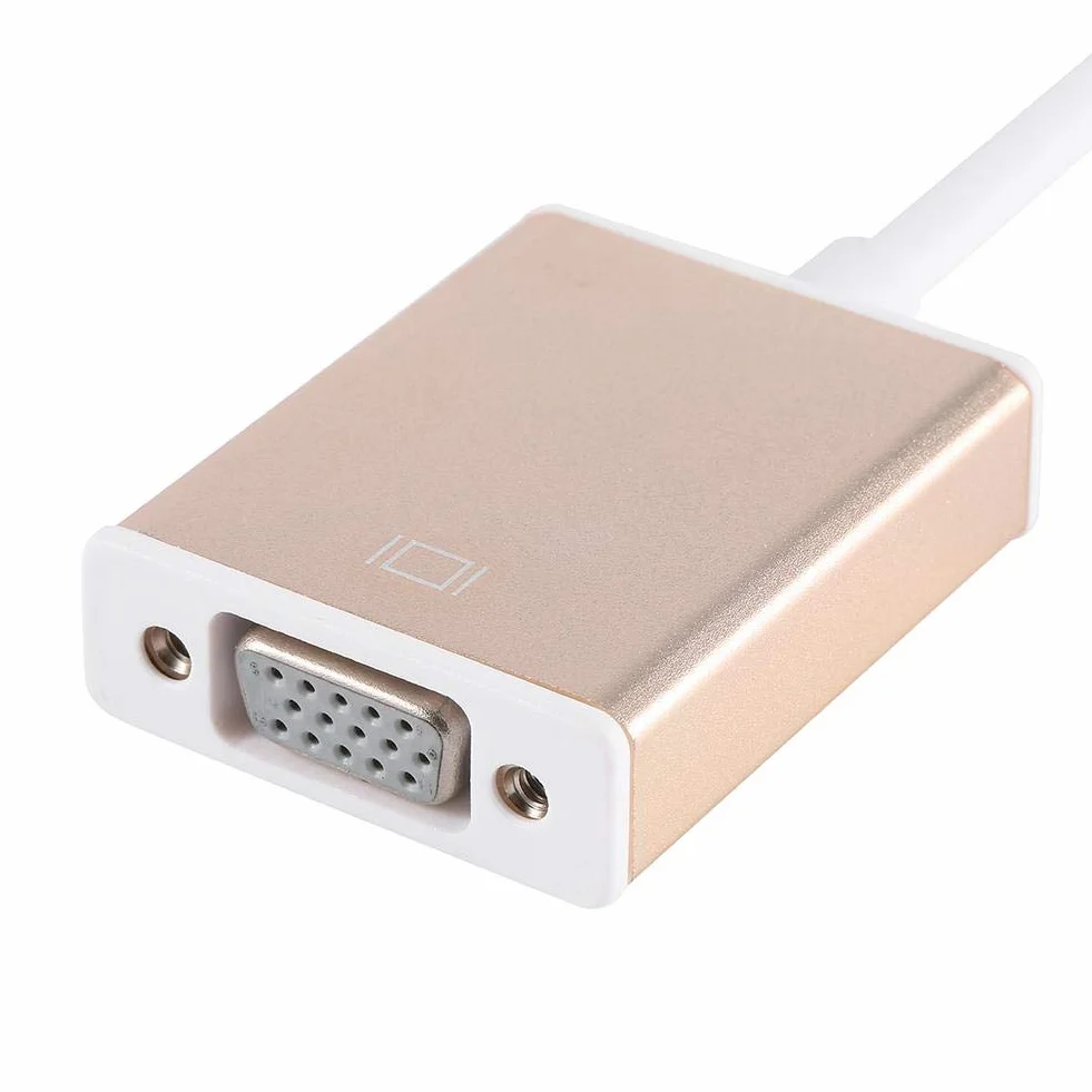 VBESTLIFE USB 3.1 typu C przełączany na adapter wieloportowy VGA dla nowego Macbooka 12 cali (srebrny)